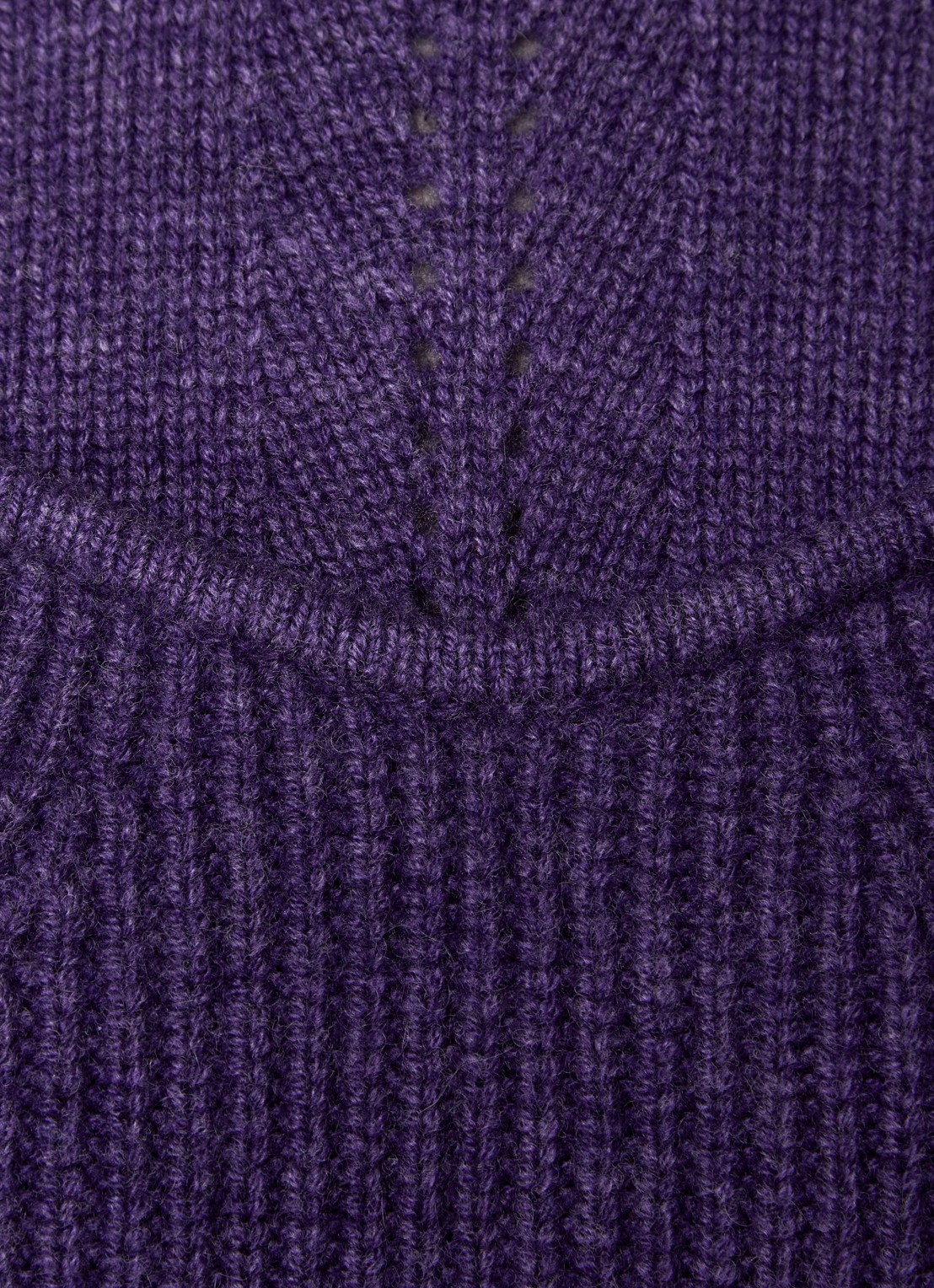 Isabel Marant Brumea fijngebreide pullover in kasjmierblend - detail 3 paars