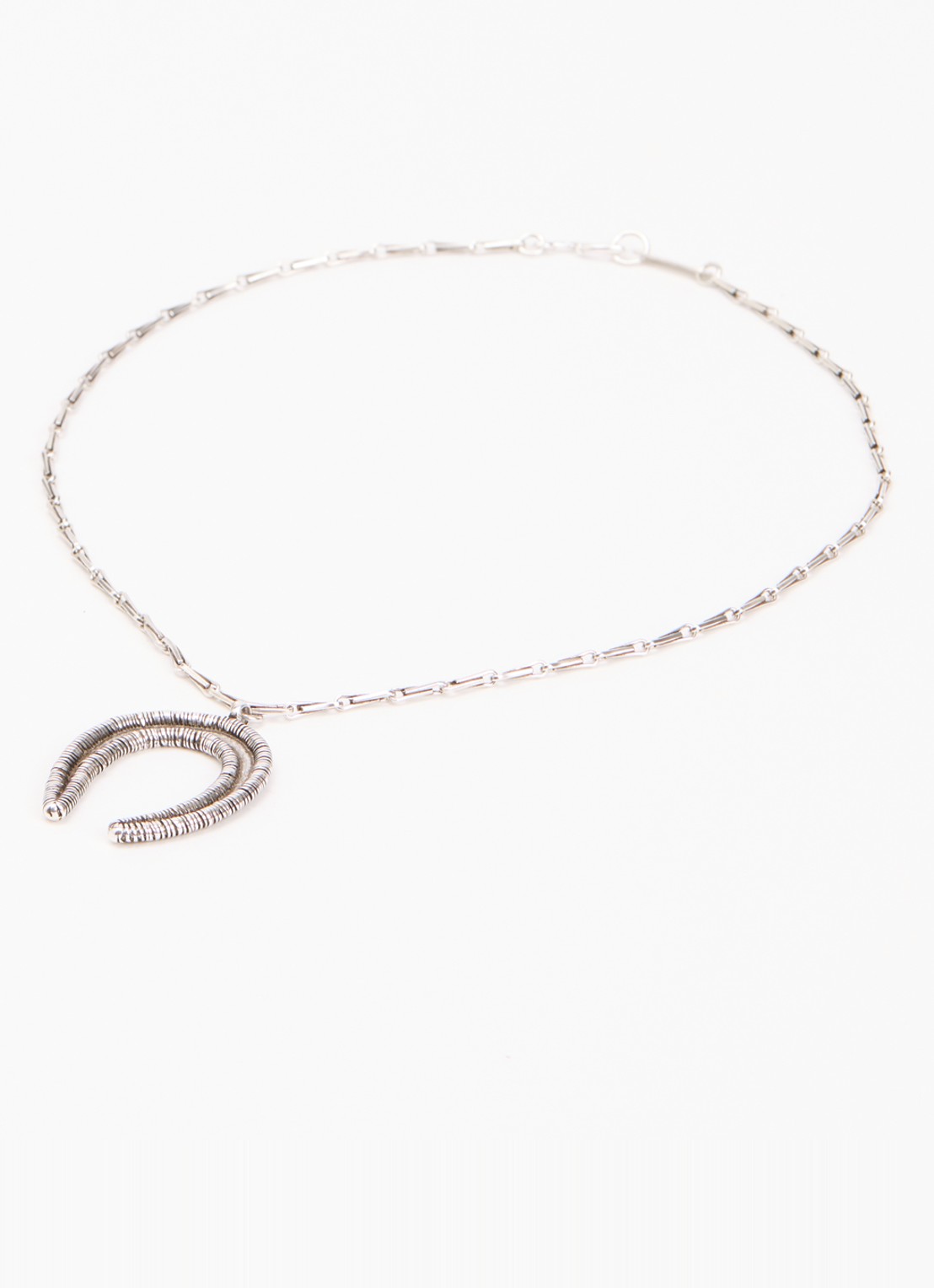 Isabel Marant Bryne schakelketting met hanger - detail 3 zilver
