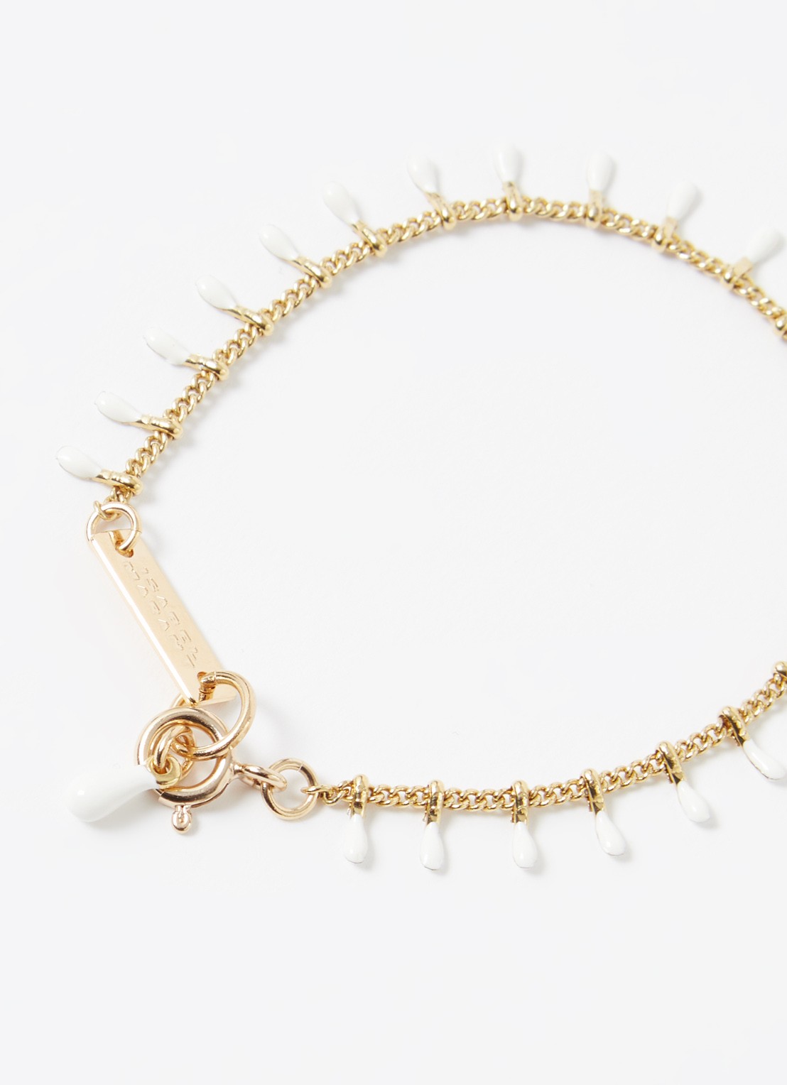 Isabel Marant Casablanca armband met bedels - detail gebroken wit