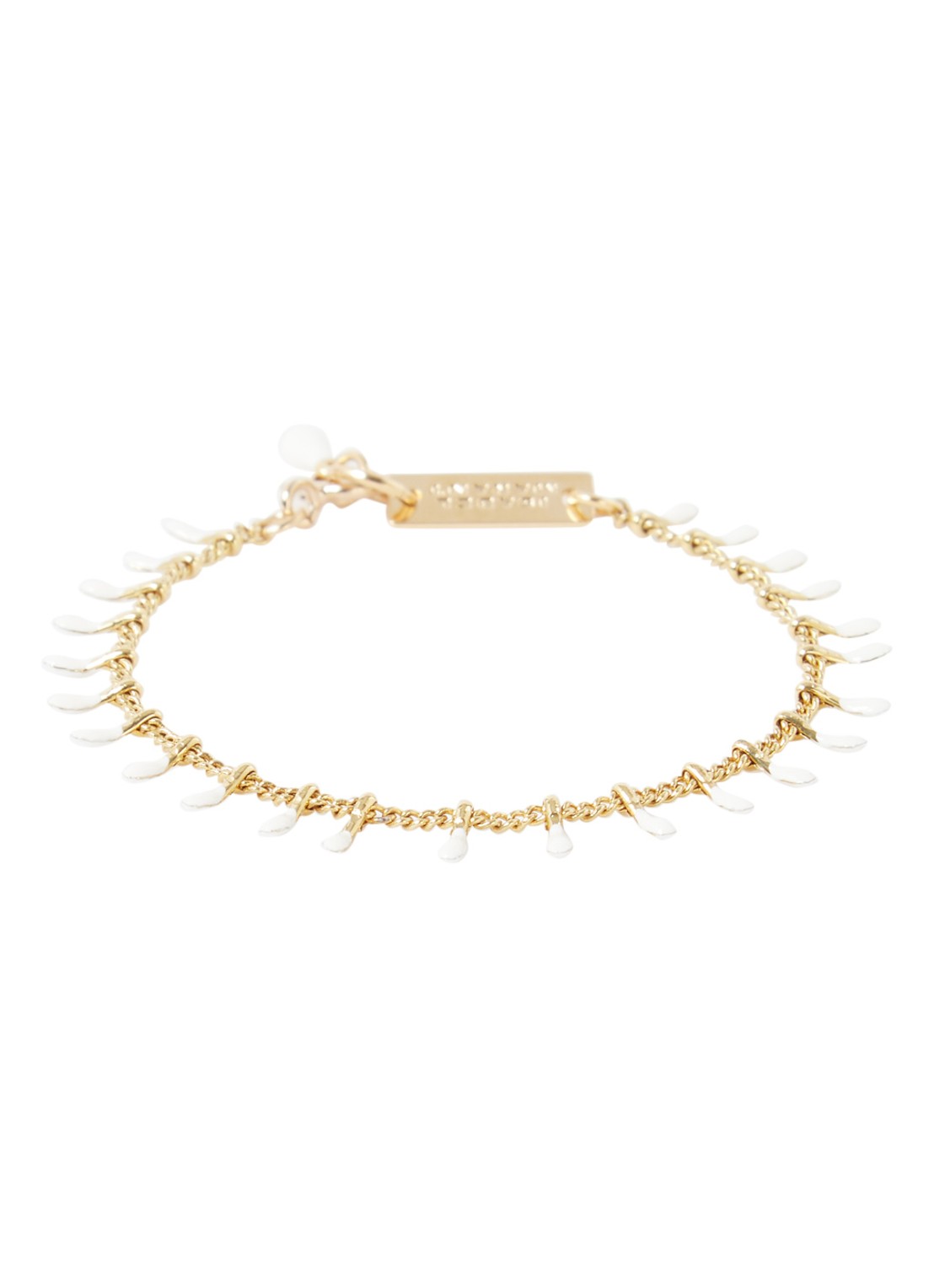 Isabel Marant Casablanca armband met bedels - voorkant 2 gebroken wit