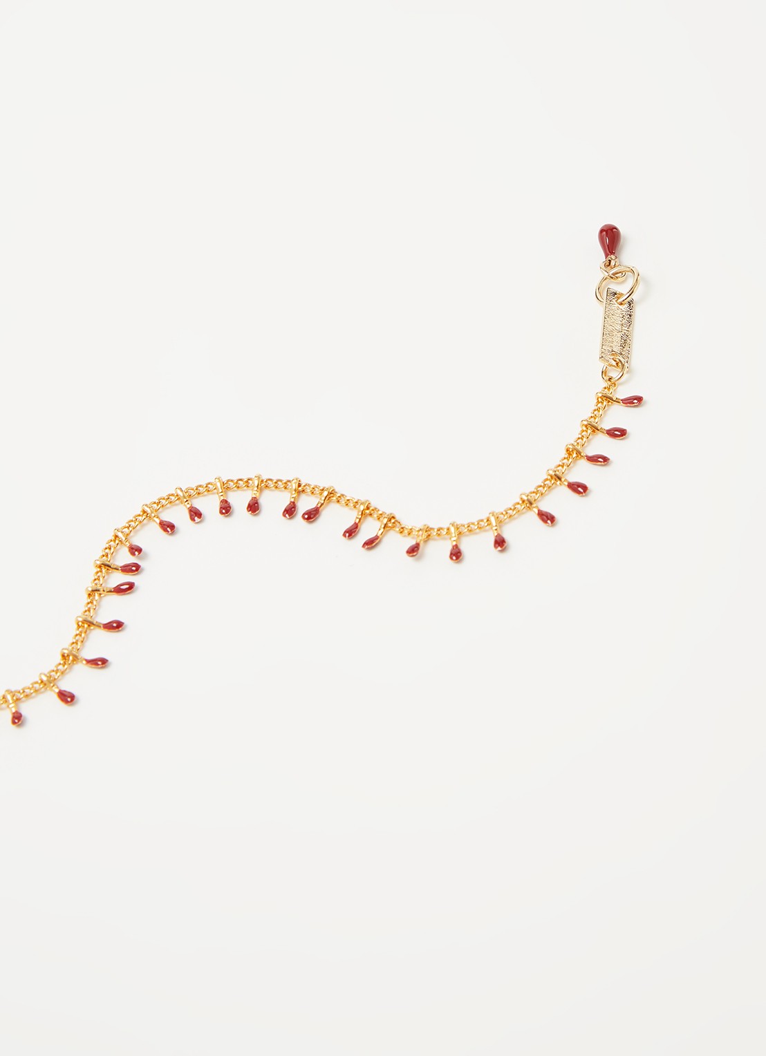 Isabel Marant Casablanca fijne armband met hangers - detail goud