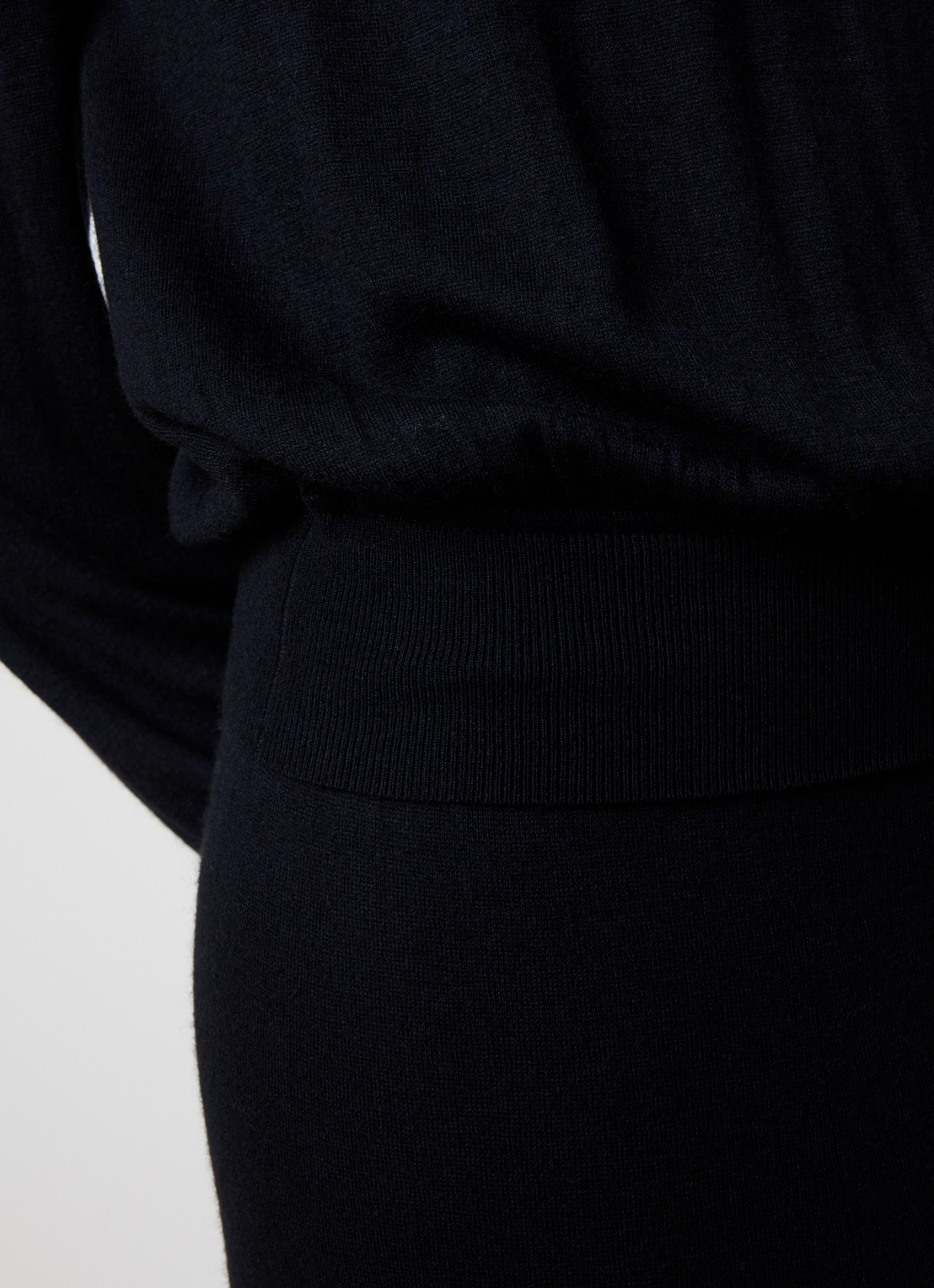 Isabel Marant Chady fijngebreide maxi jurk in wolblend - detail 2 zwart
