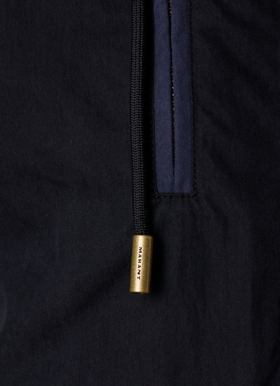 Isabel Marant Desha jack met klepzakken en afritsbare mouwen  - detail 3 zwart