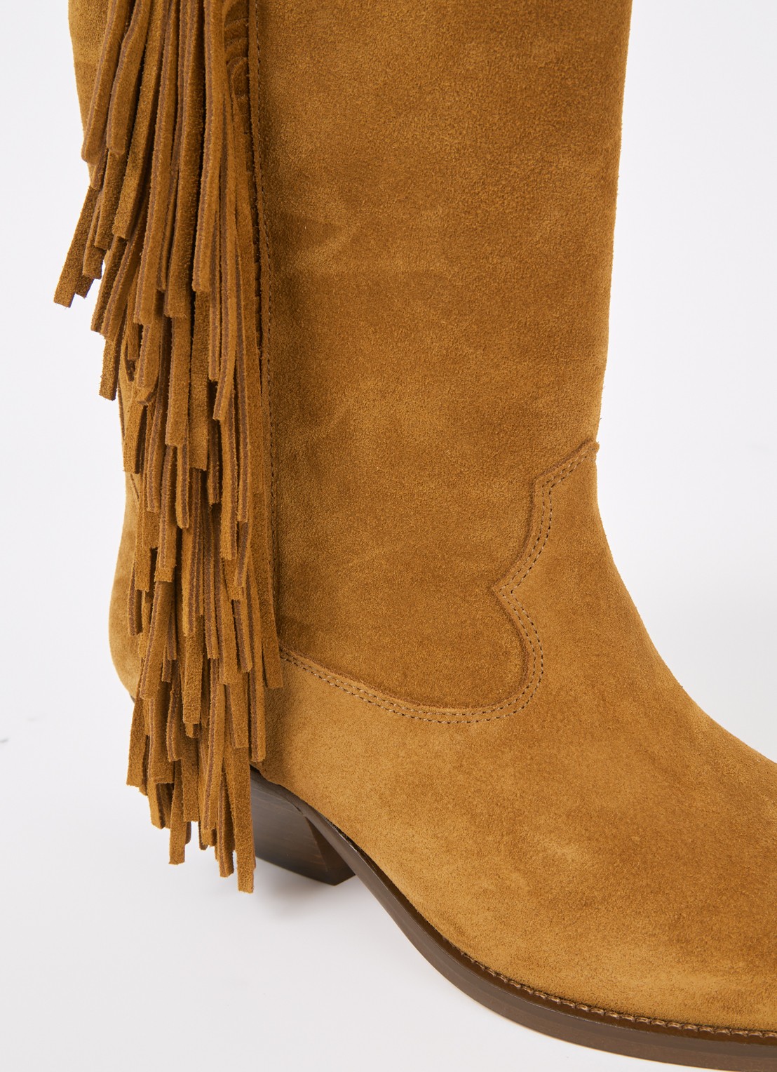 Isabel Marant Duerto cowboylaars van suède  - detail 6 cognac