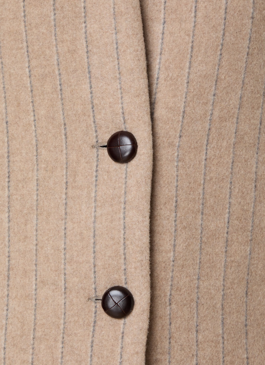Isabel Marant Dyogo jack in wolblend met krijtstreep - detail 2 taupe