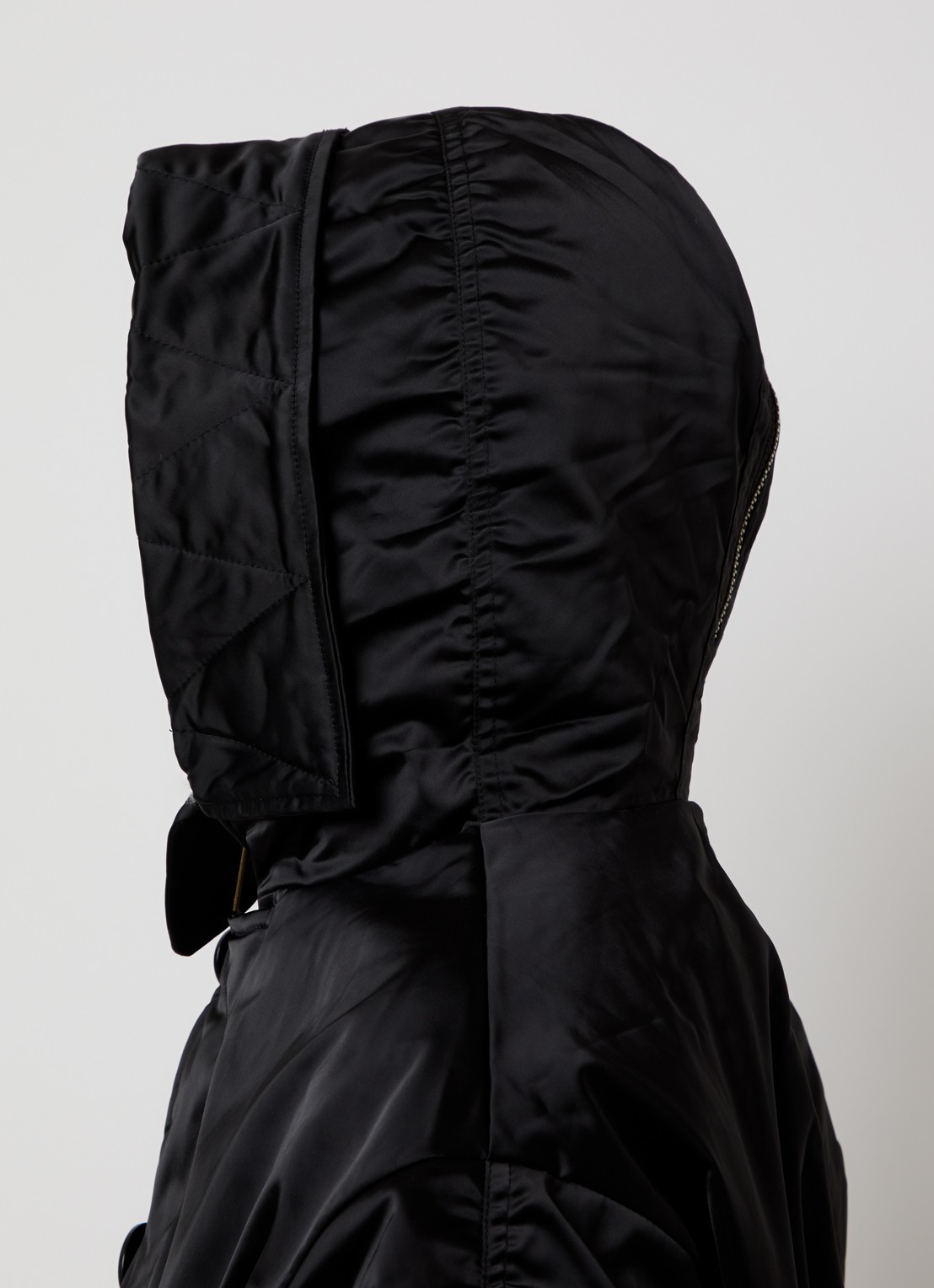 Isabel Marant Elisa gewatteerd jack met opstaande kraag - detail 6 zwart