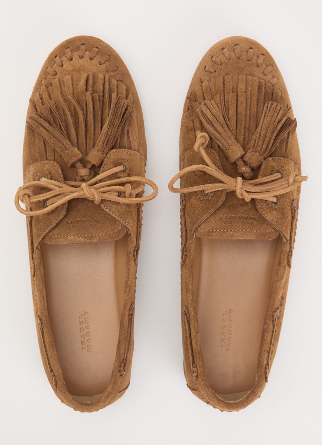 Isabel Marant Fersi mocassin van kalfssuéde  - detail 5 bruin