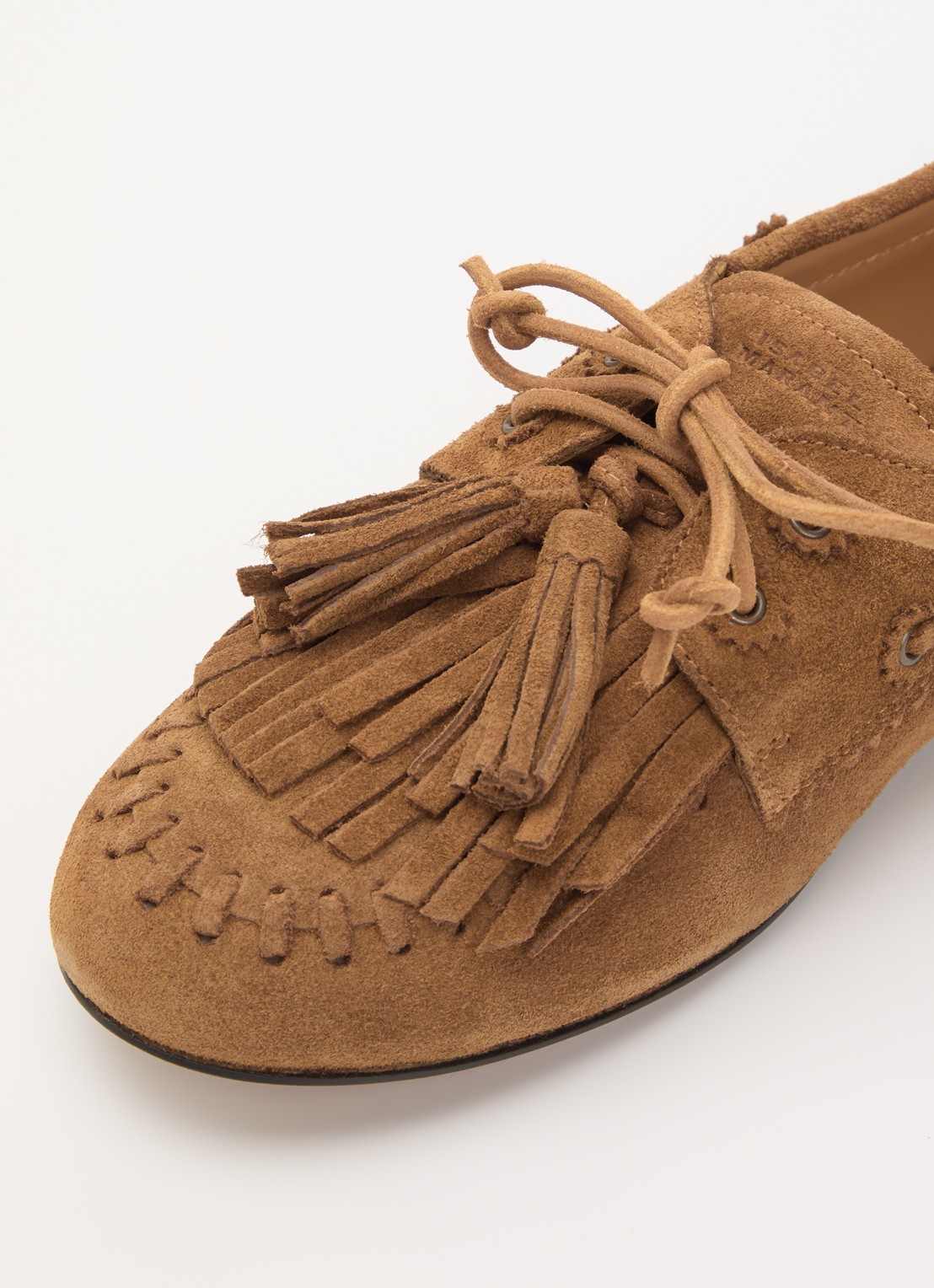 Isabel Marant Fersi mocassin van kalfssuéde  - detail 7 bruin