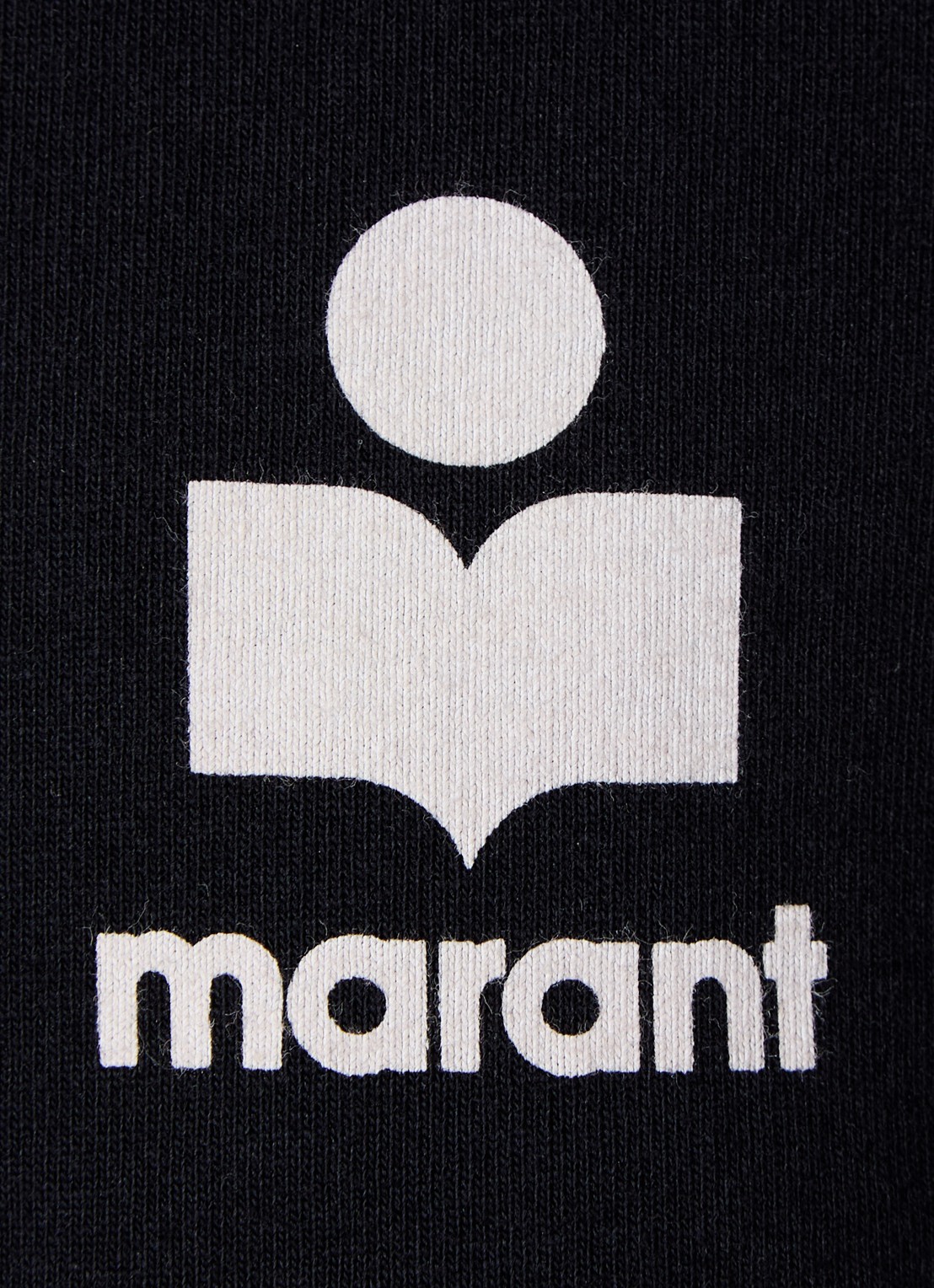 Isabel Marant Fijngebreide trui met logo- en backprint - detail 3 zwart