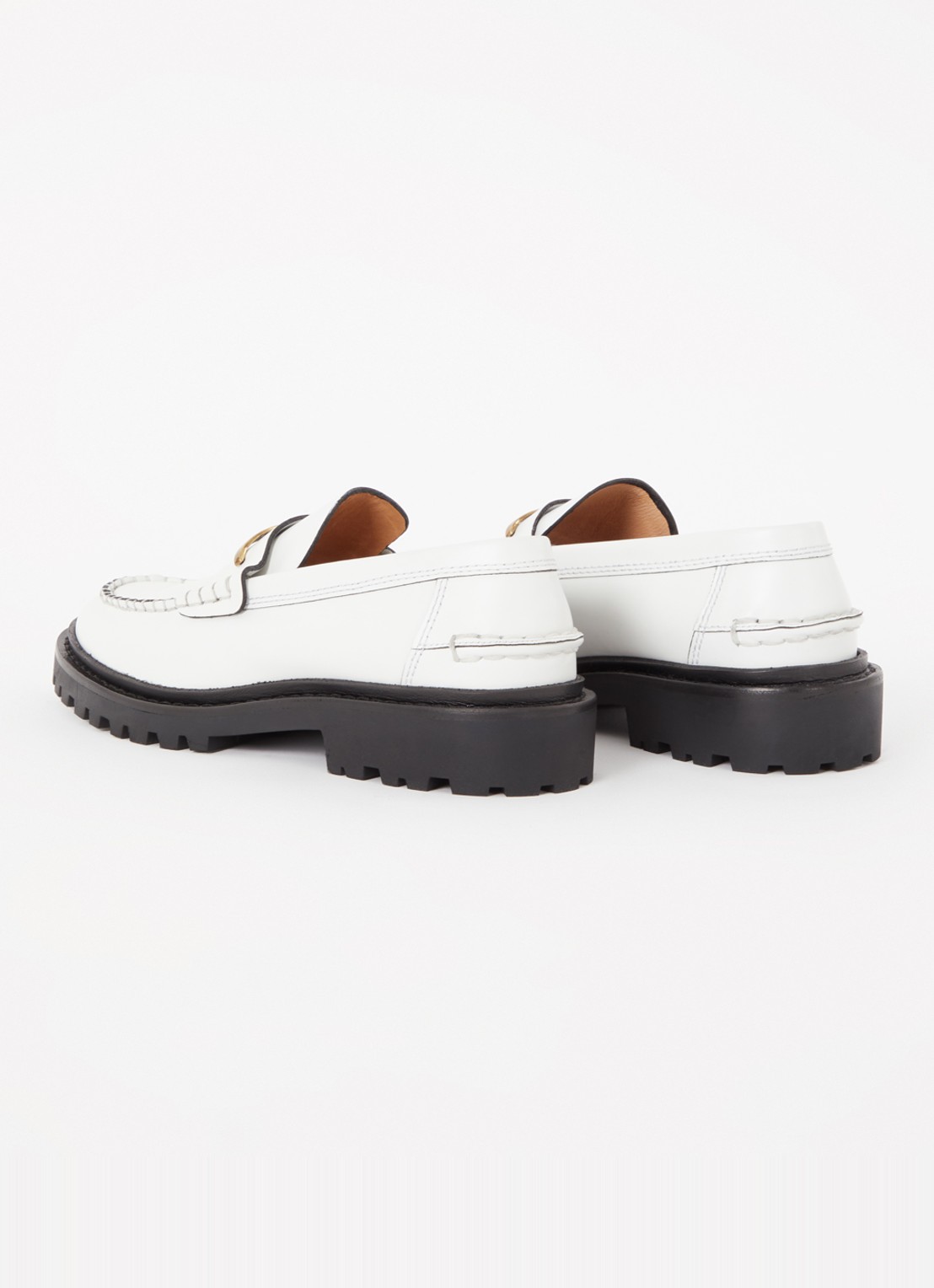 Isabel Marant Frezza loafer van kalfsleer - detail 4 wit