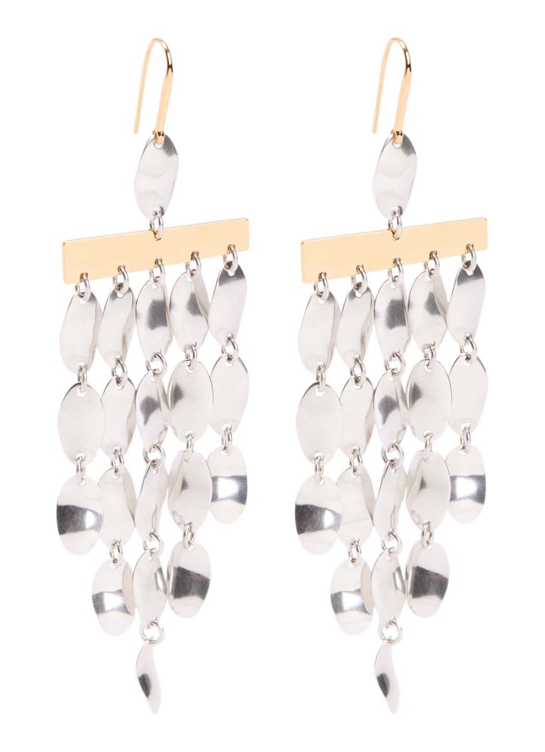 Isabel Marant Fringe oorhangers  - voorkant 2 zilver