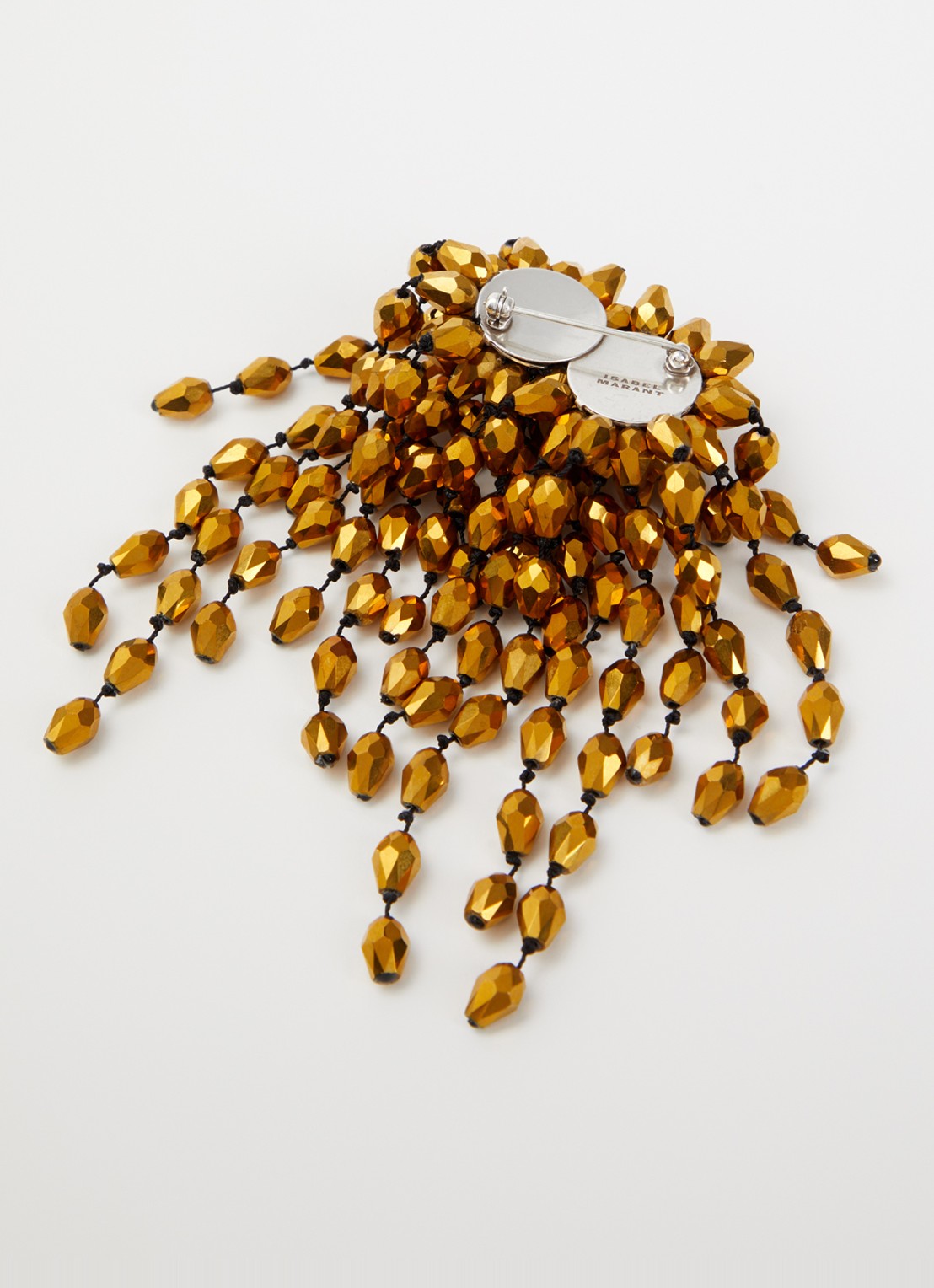 Isabel Marant Hanabi broche met kristal - detail goud