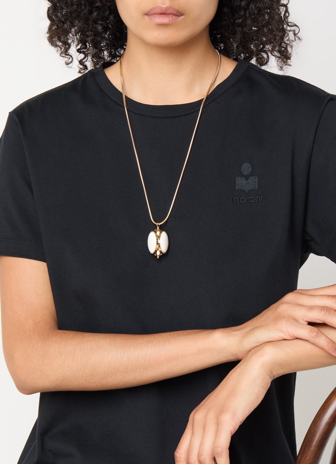 Isabel Marant Hanae ketting met hanger - voorkant 5 goud