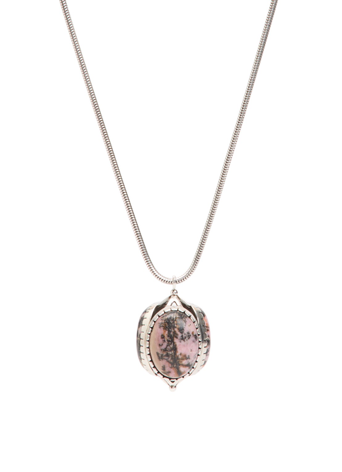 Isabel Marant Hanae ketting met hanger - voorkant zilver