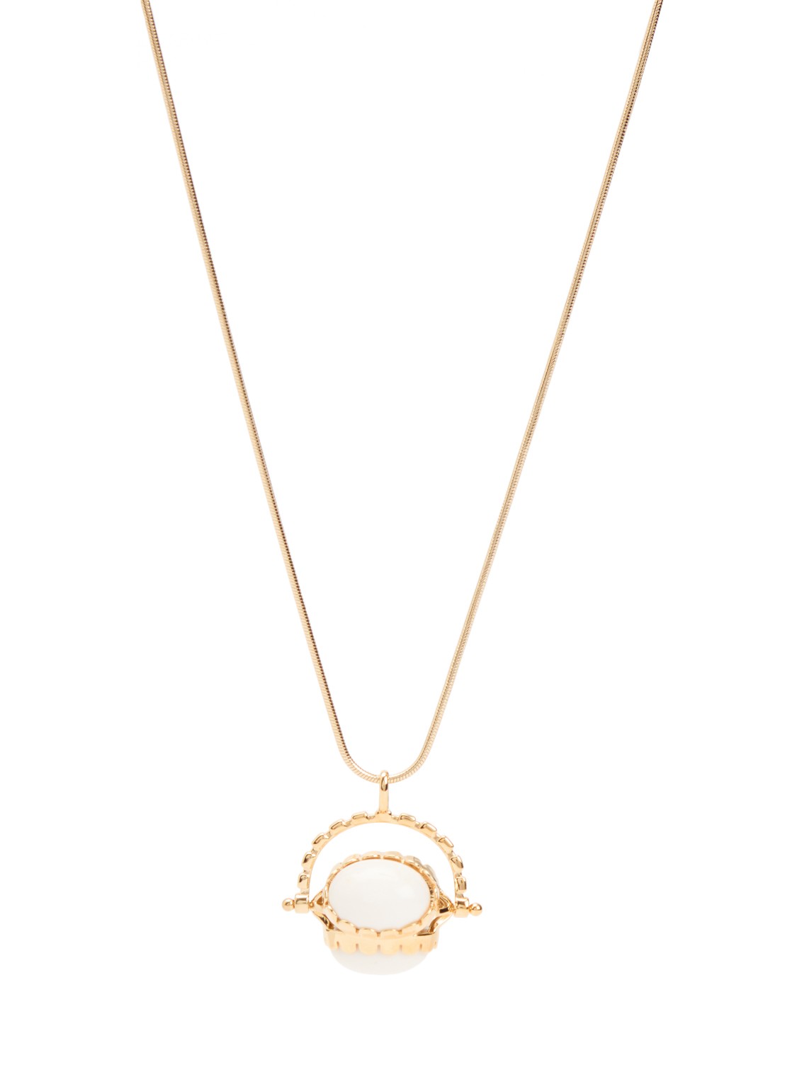 Isabel Marant Hanae ketting met hanger - voorkant 3 gebroken wit