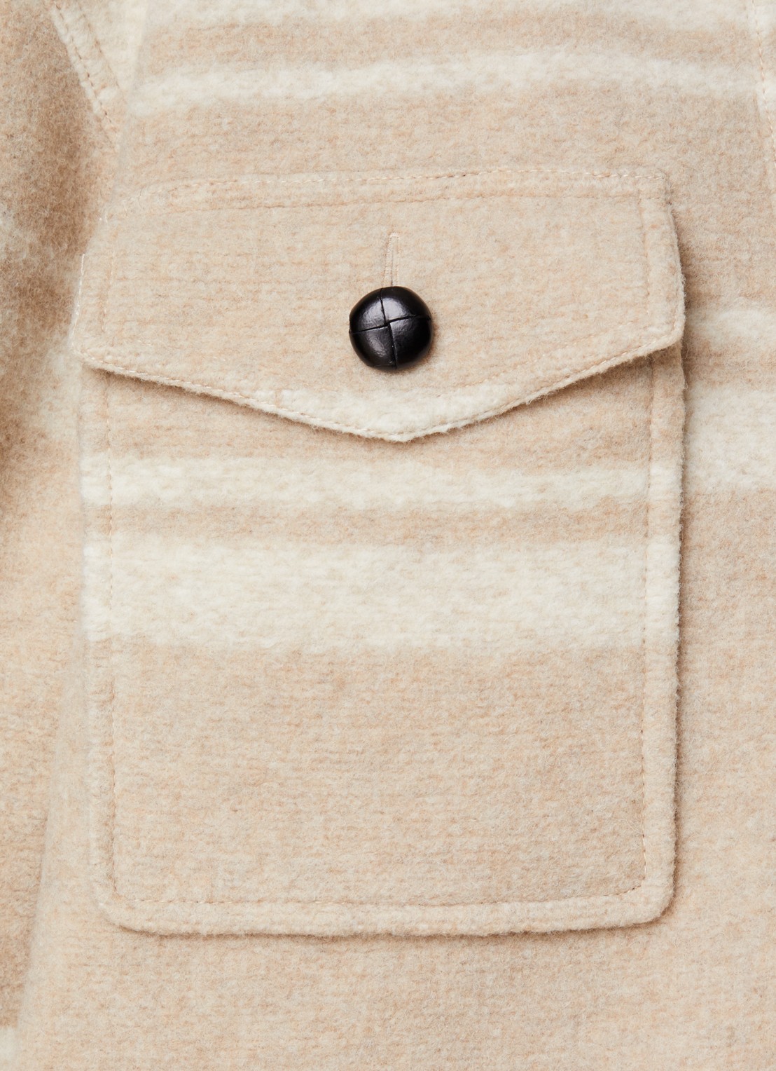 Isabel Marant Harveli jack in wolblend met steekzakken - detail 3 zand