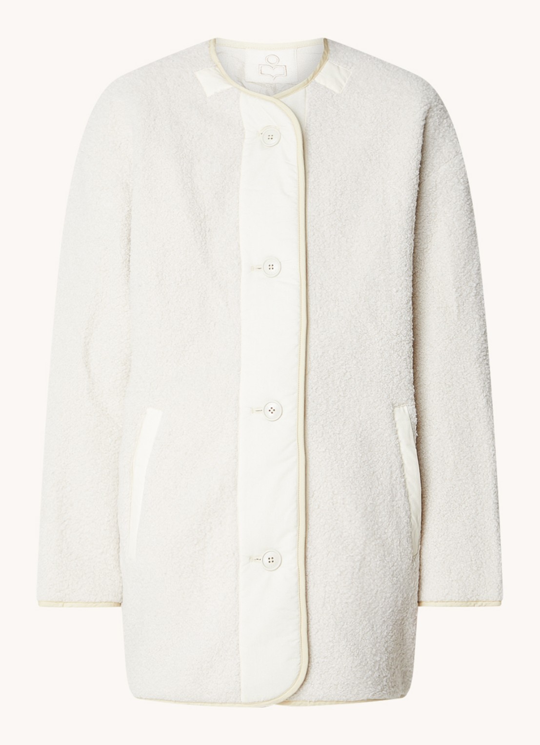 Isabel Marant Himemma reversible parka met steekzakken  - voorkant 2 gebroken wit