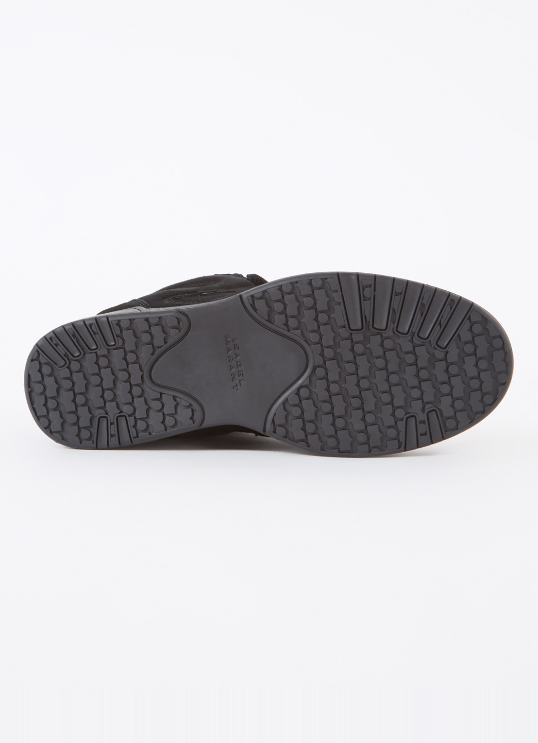 Isabel Marant IM3 sneakerwedge van suède - detail 5 zwart