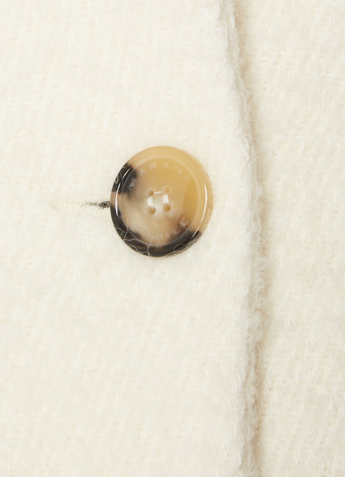 Isabel Marant Jack in alpaca wolblend met steekzakken - detail 3 ivoor
