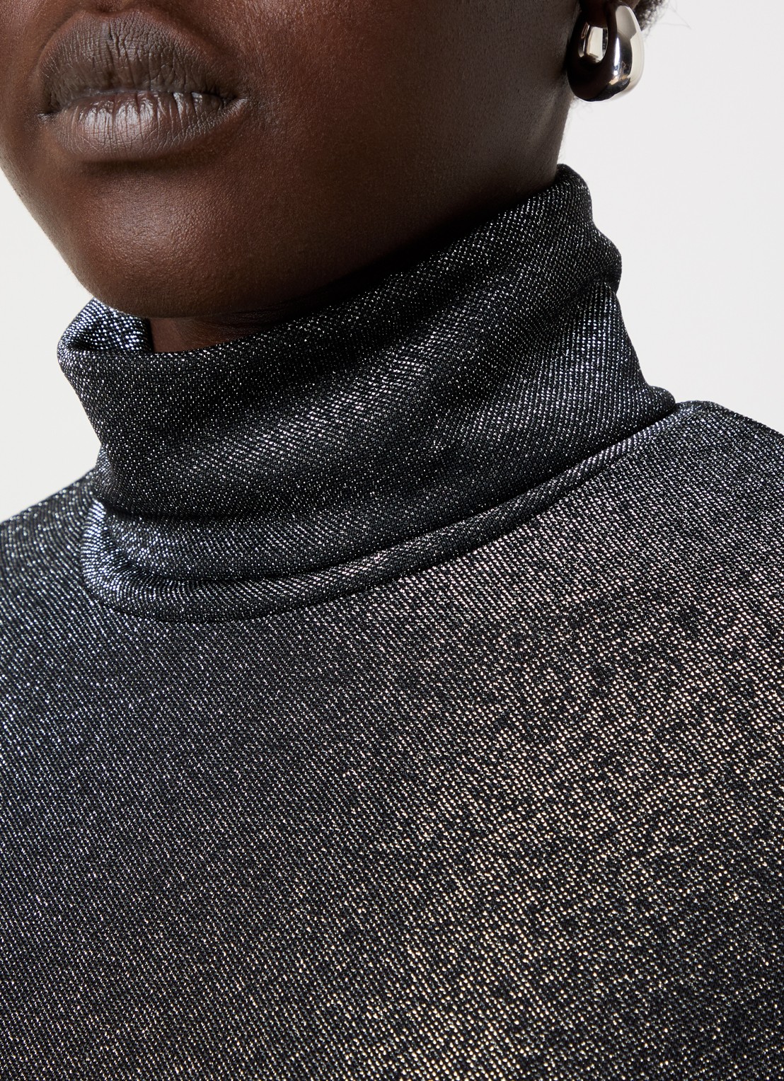 Isabel Marant Jadia semi-transparante top met lurex - detail 3 antraciet