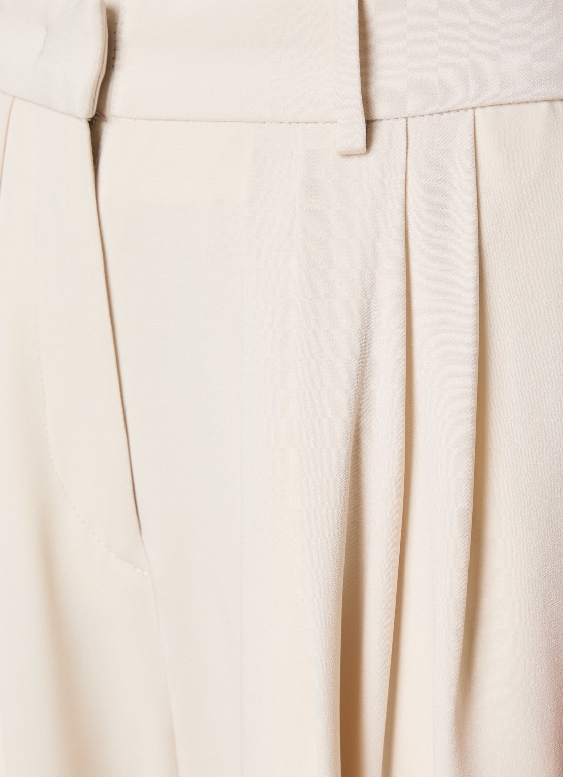 Isabel Marant Janice high waist tapered fit pantalon in zijdeblend - detail 5 creme