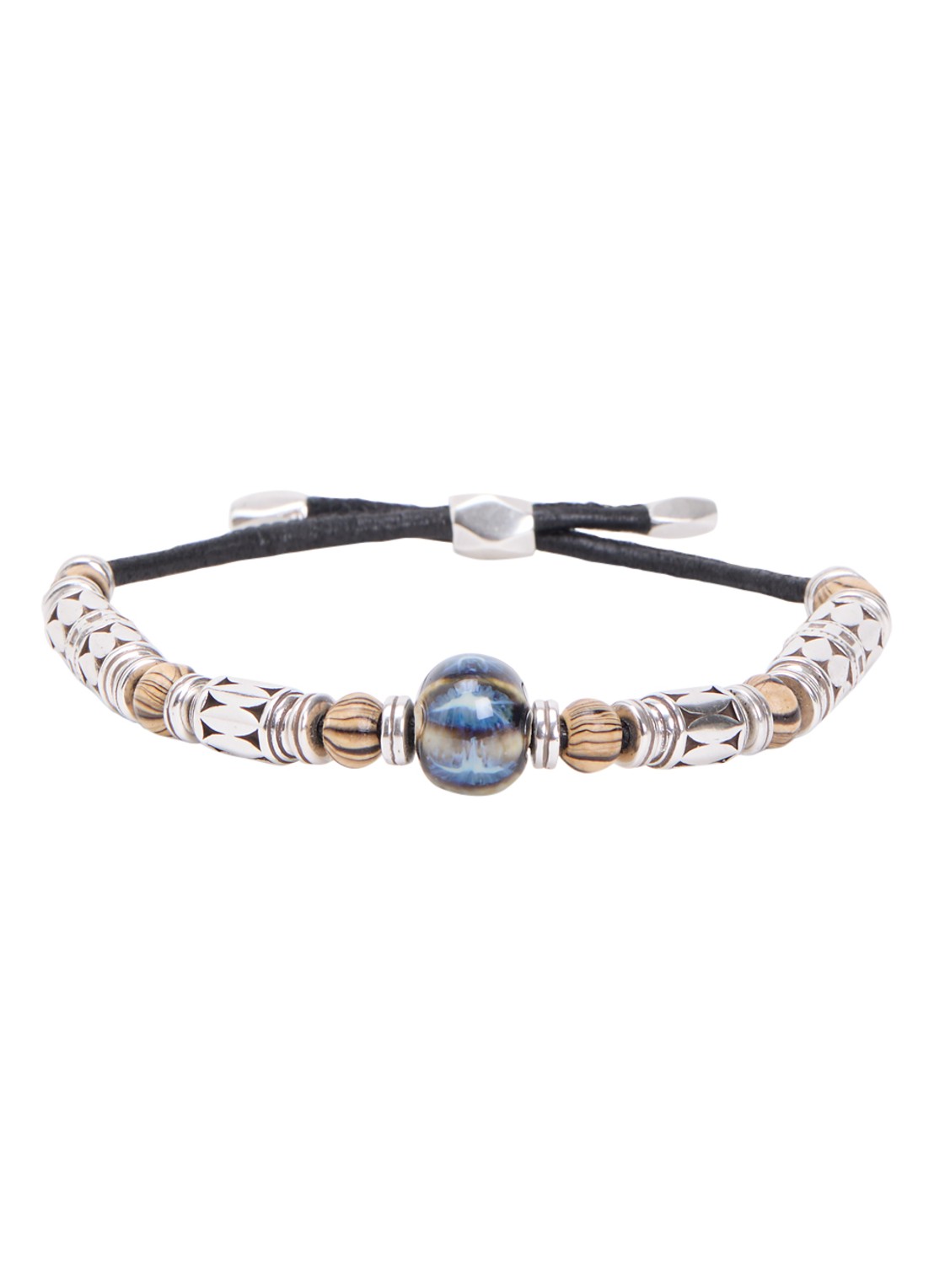 Isabel Marant Janis armband van leer - voorkant zwart
