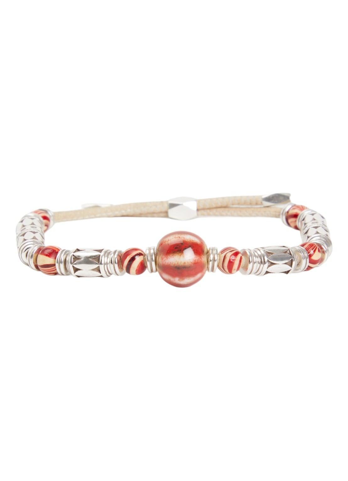 Isabel Marant Janis armband van leer - voorkant rood