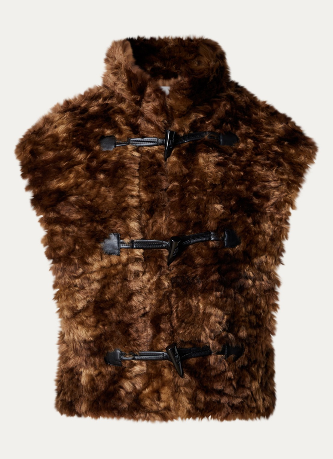 Isabel Marant Jocya gilet met steekzakken - voorkant 5 donkerbruin