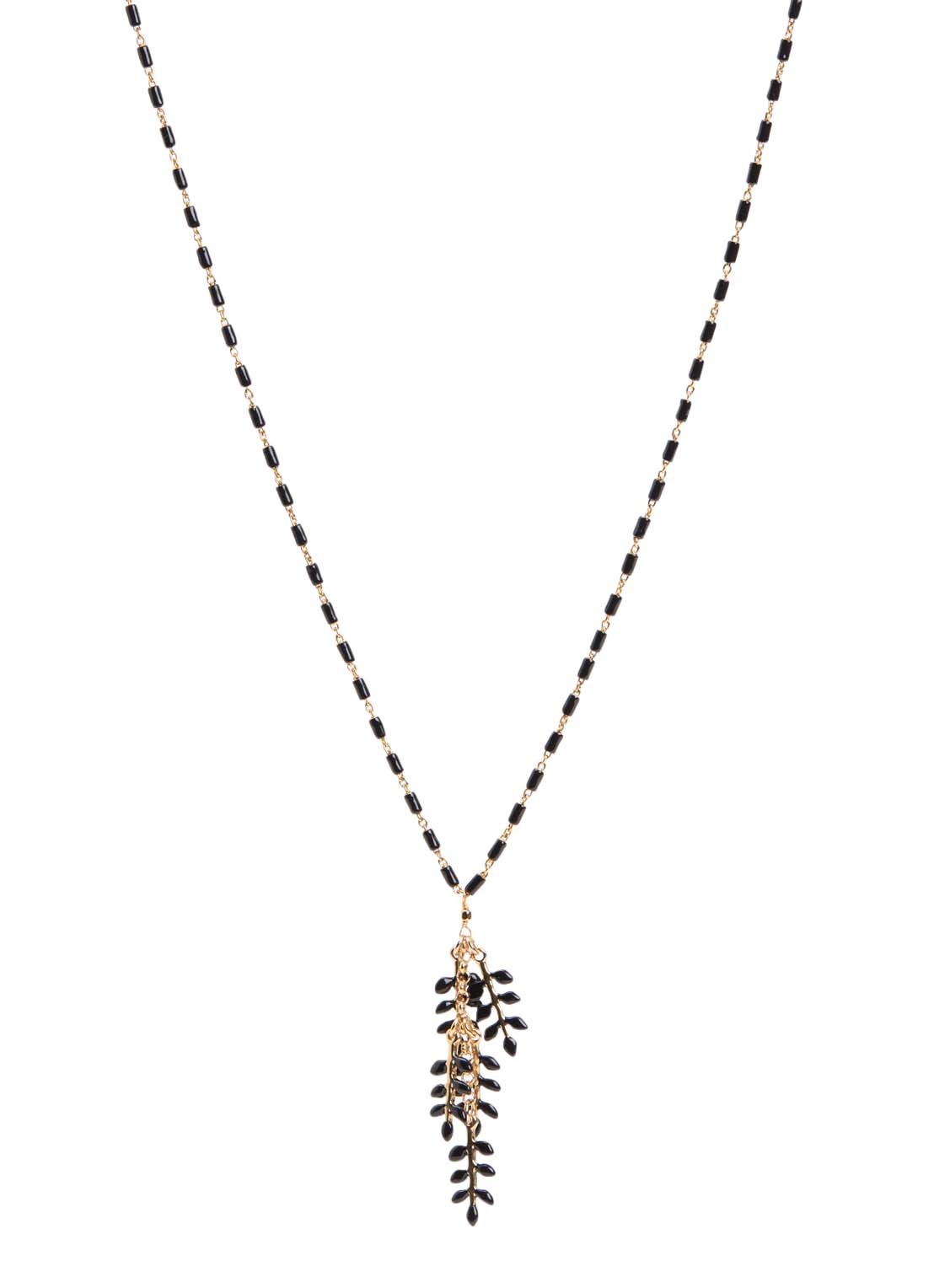 Isabel Marant Ketting met hanger - voorkant 3 zwart