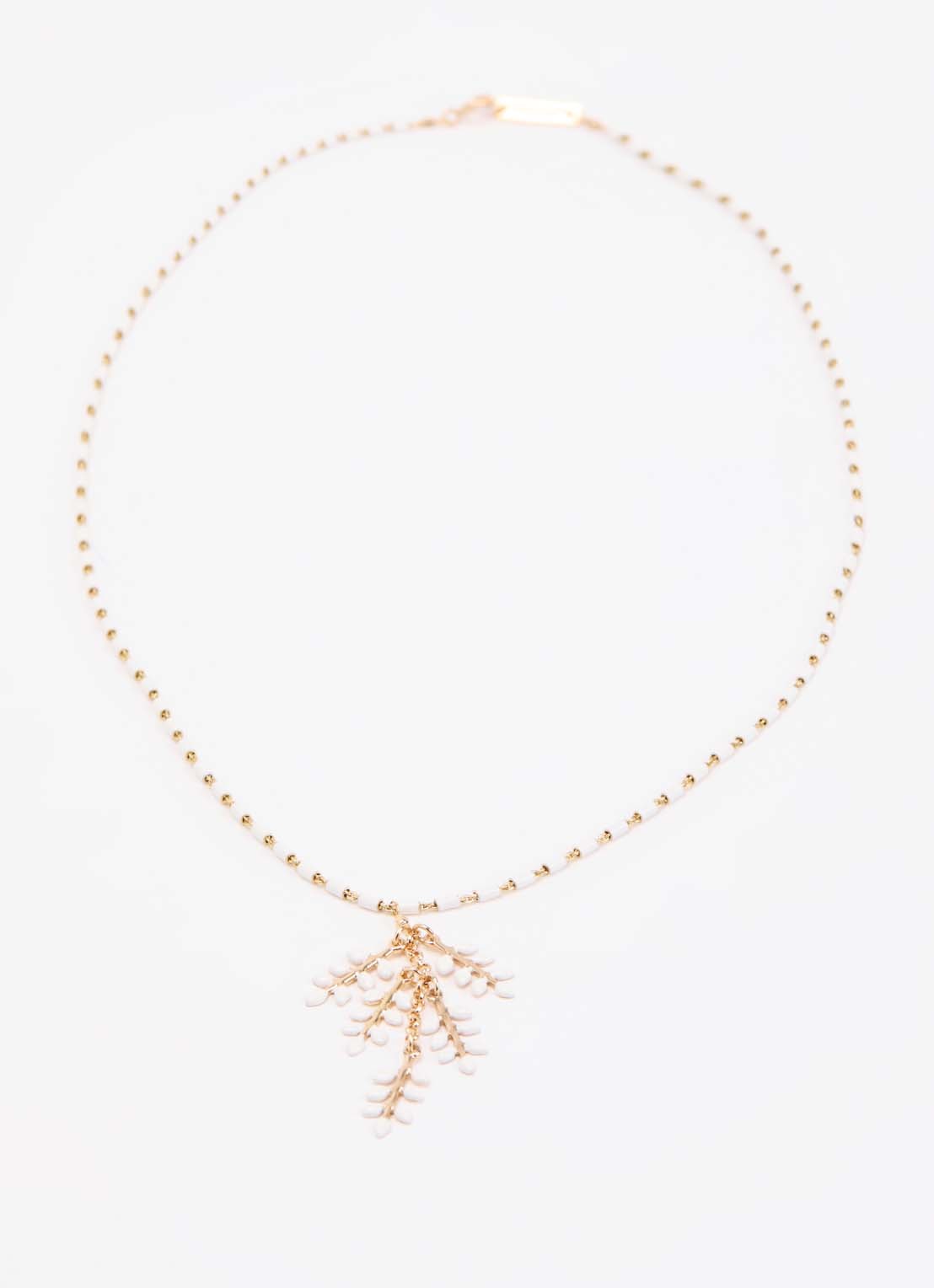 Isabel Marant Ketting met hanger - detail gebroken wit