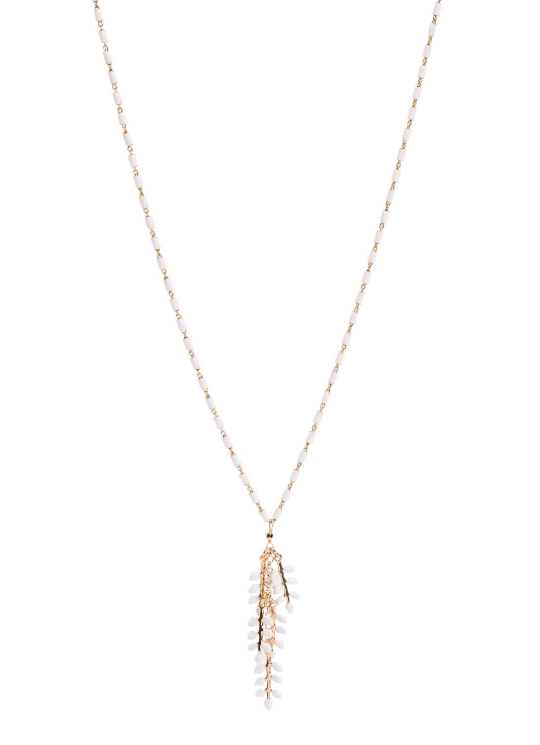 Isabel Marant Ketting met hanger - voorkant 3 gebroken wit