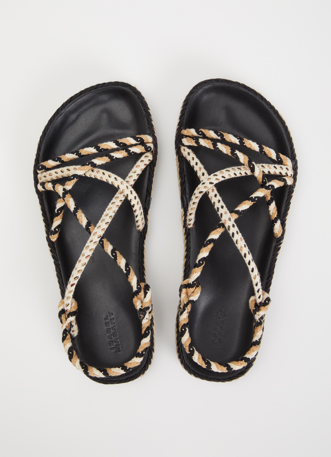 Isabel Marant Kitza sandaal van leer  - detail 4 zwart