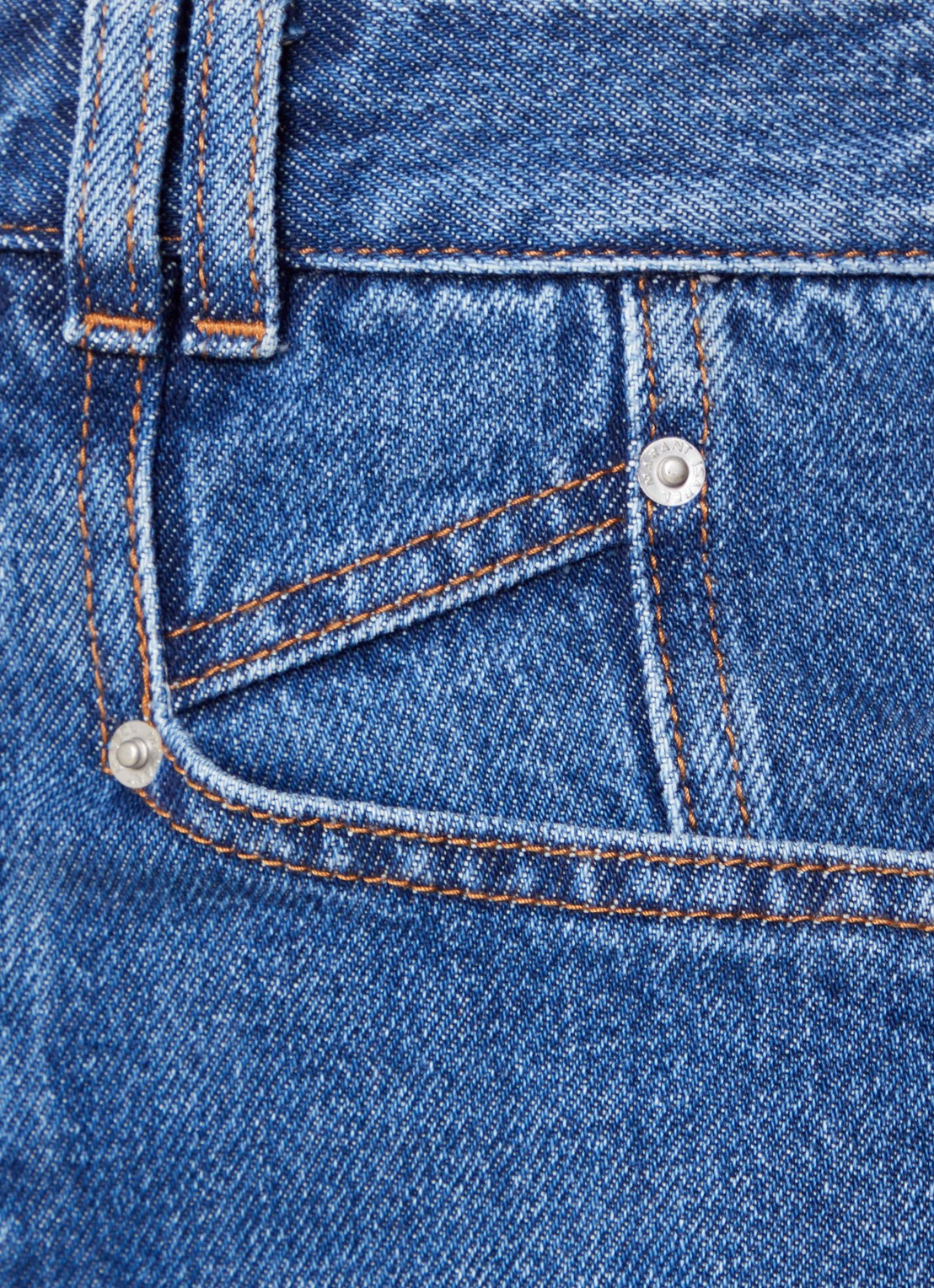Isabel Marant Lemony high waist wide fit jeans met medium wassing - detail 3 indigo