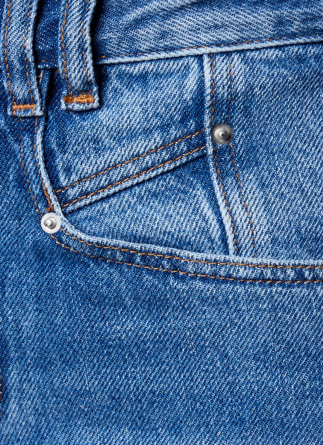 Isabel Marant Lemony high waist wide leg jeans met medium wassing - detail 4 indigo