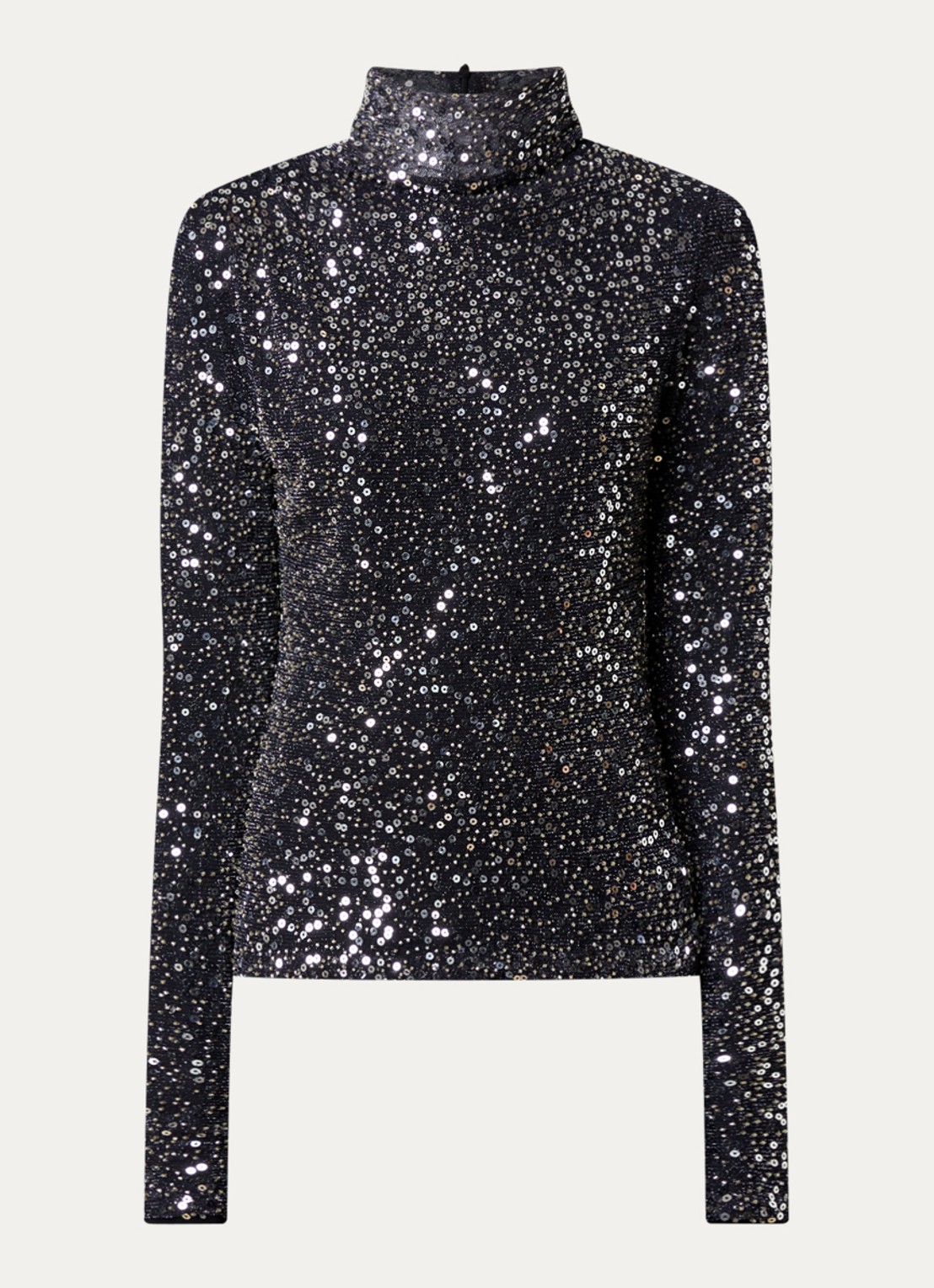 Isabel Marant Lou top met pailletten - voorkant 2 zilver