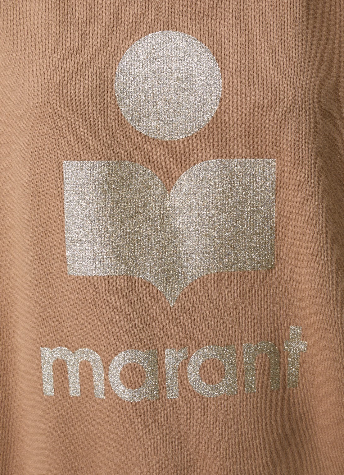 Isabel Marant Moby sweater met logoprint - detail 2 camel
