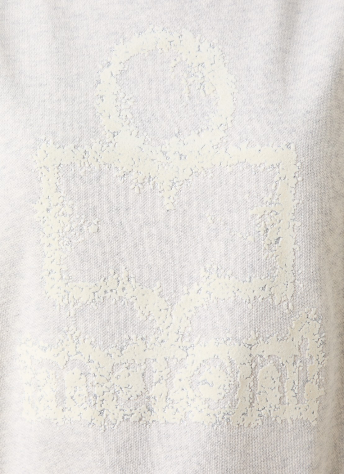 Isabel Marant Mobyli sweater met flock logoprint - detail 5 creme