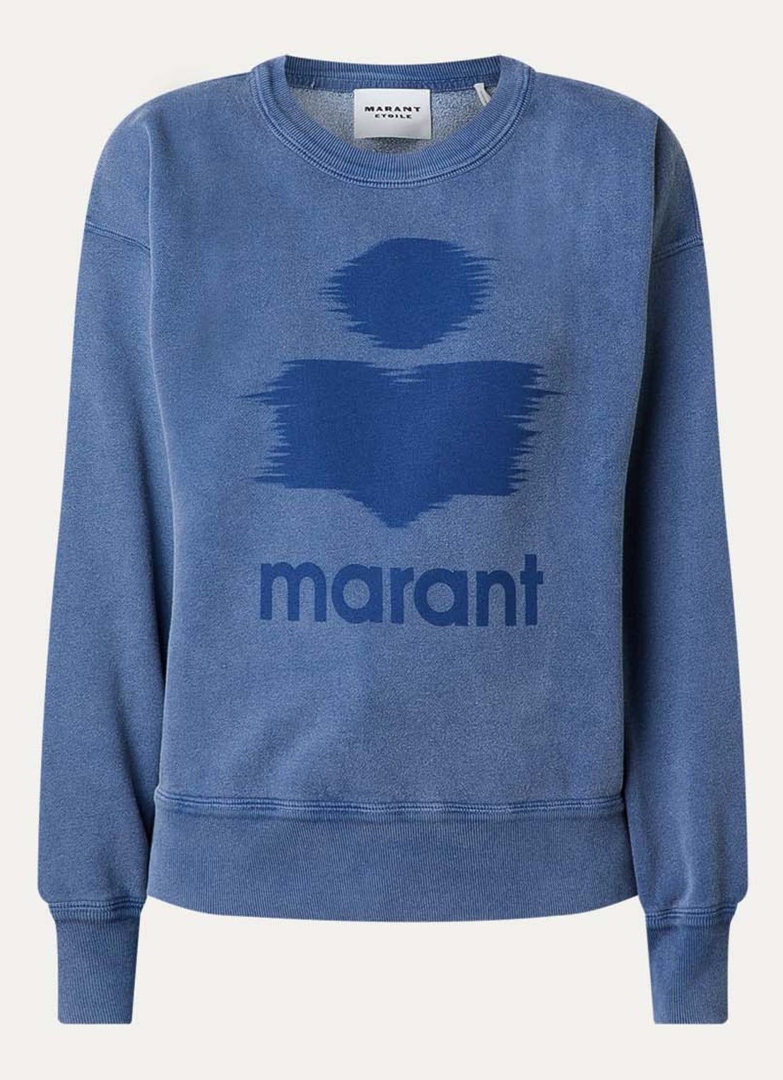 Isabel Marant Mobyli sweater met logoprint - voorkant 4 indigo