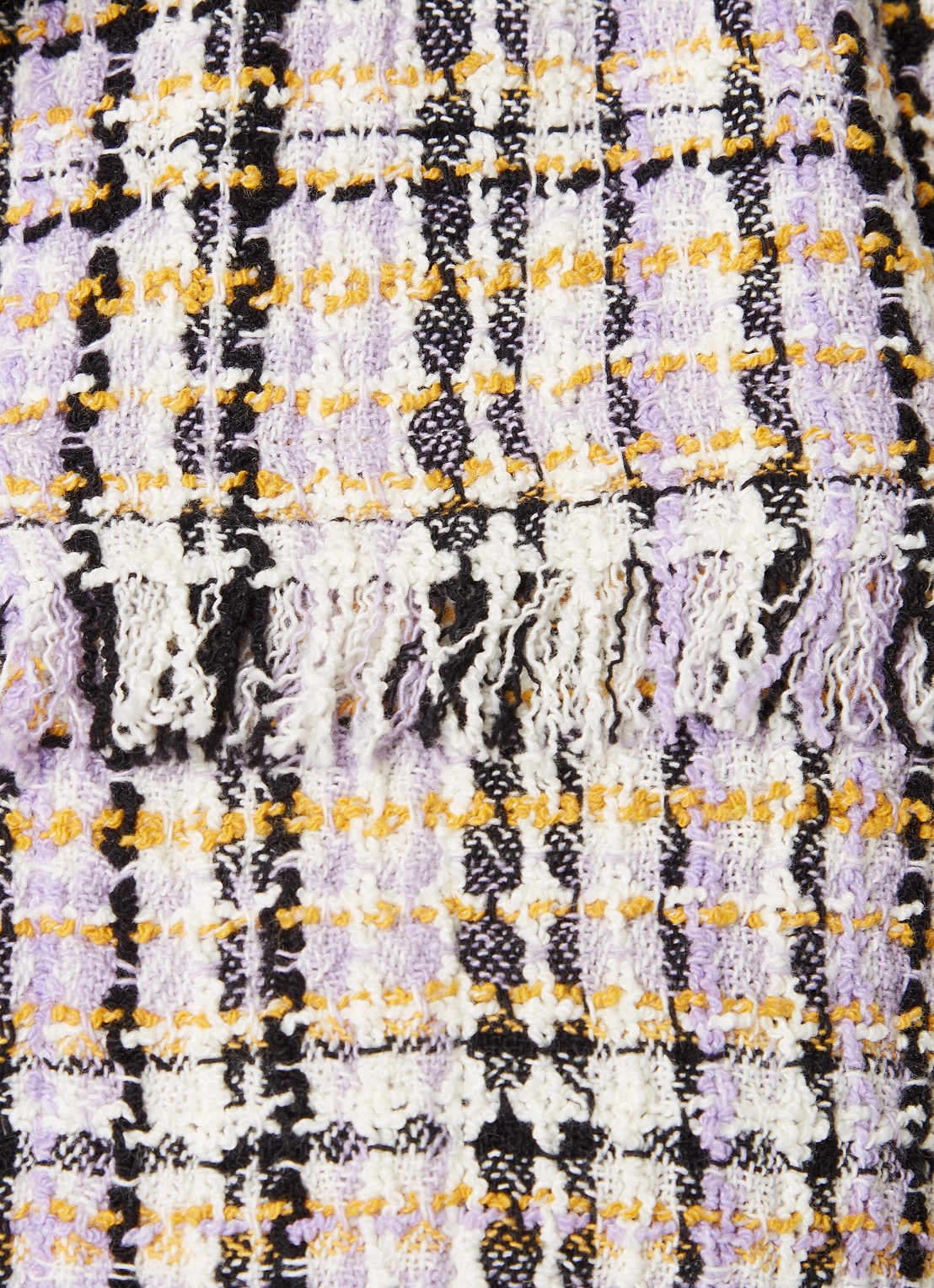 Isabel Marant Nameo cropped blazer met tweed-look - detail 3 lichtpaars