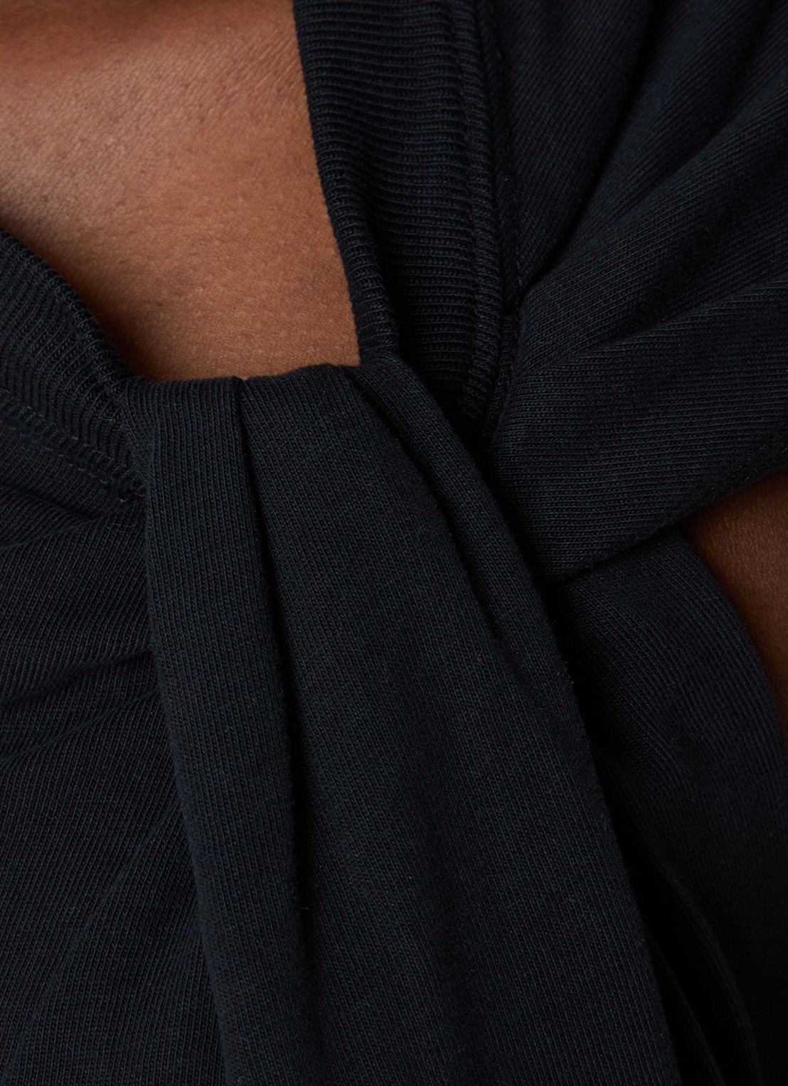 Isabel Marant Nayda T-shirt met asymmetrische hals  - detail 5 zwart