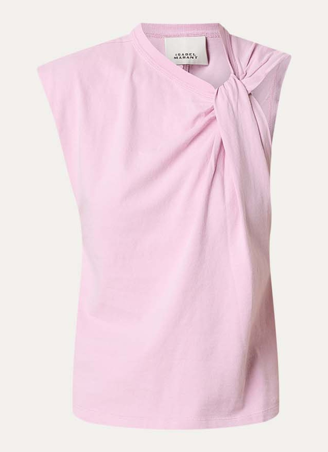 Isabel Marant Nayda top met knoopdetail - voorkant 2 roze