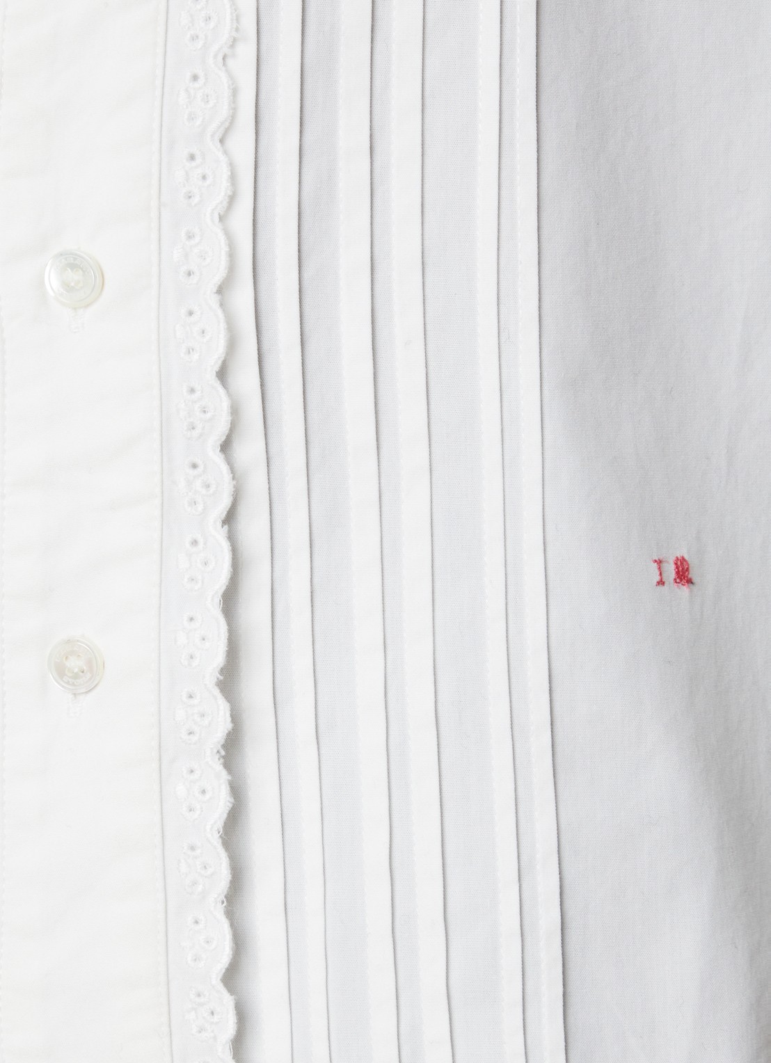 Isabel Marant Nazila blouse met broderie - detail 3 wit