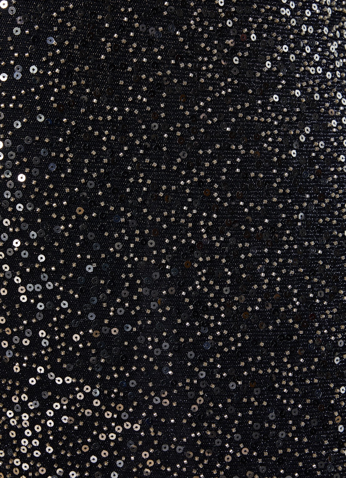 Isabel Marant Nejany midi rok met pailletten - detail 2 zilver