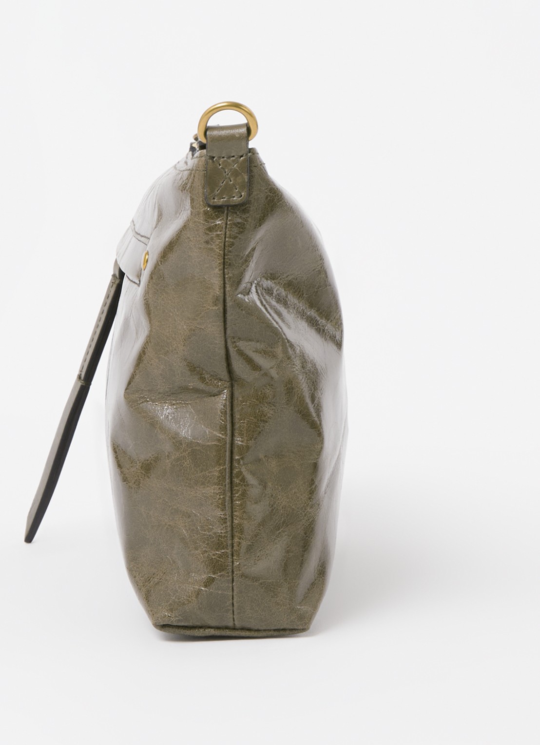 Isabel Marant Nessah crossbodytas van leer - detail 4 khaki