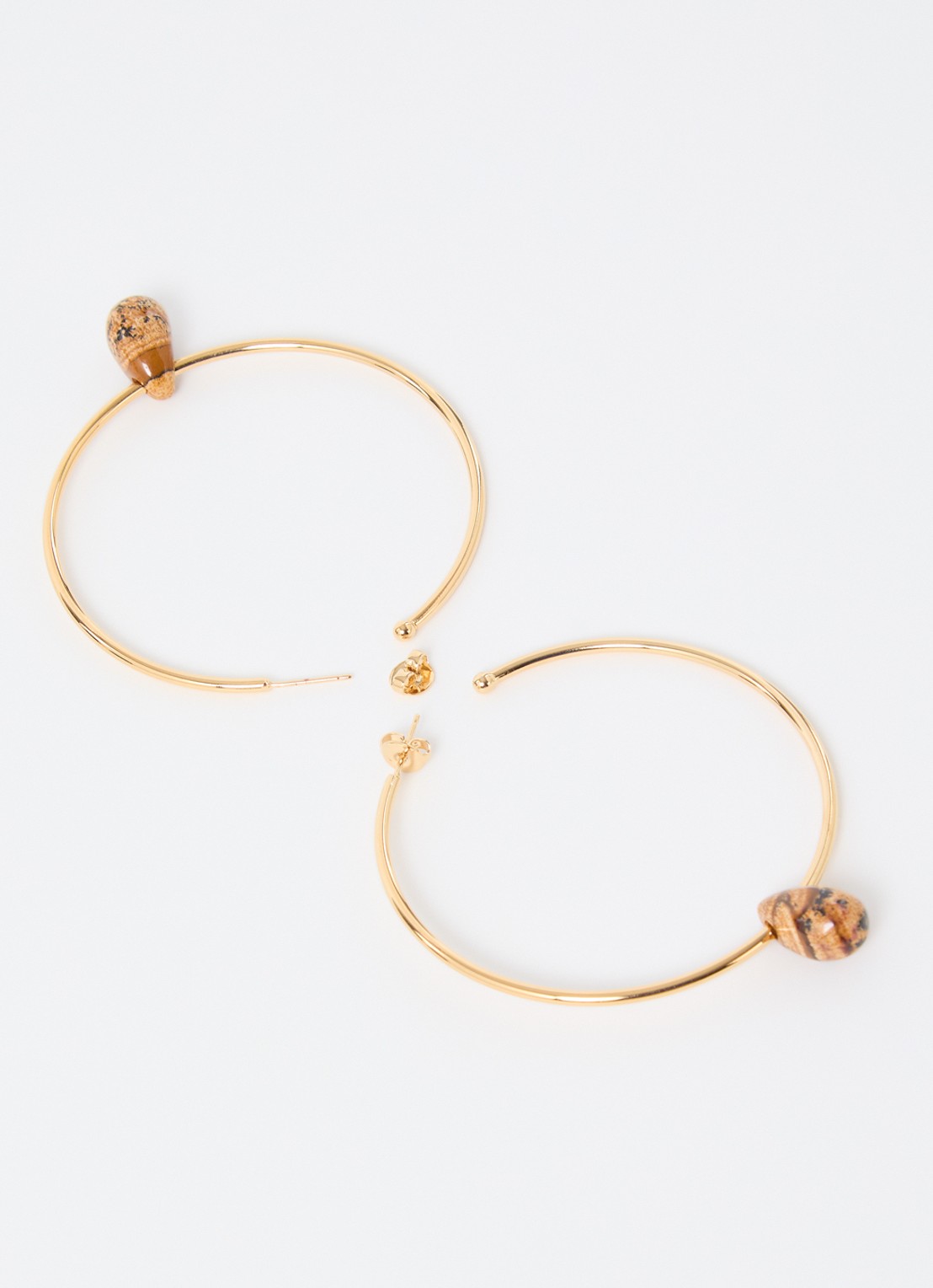 Isabel Marant Oorringen met steen - detail goud