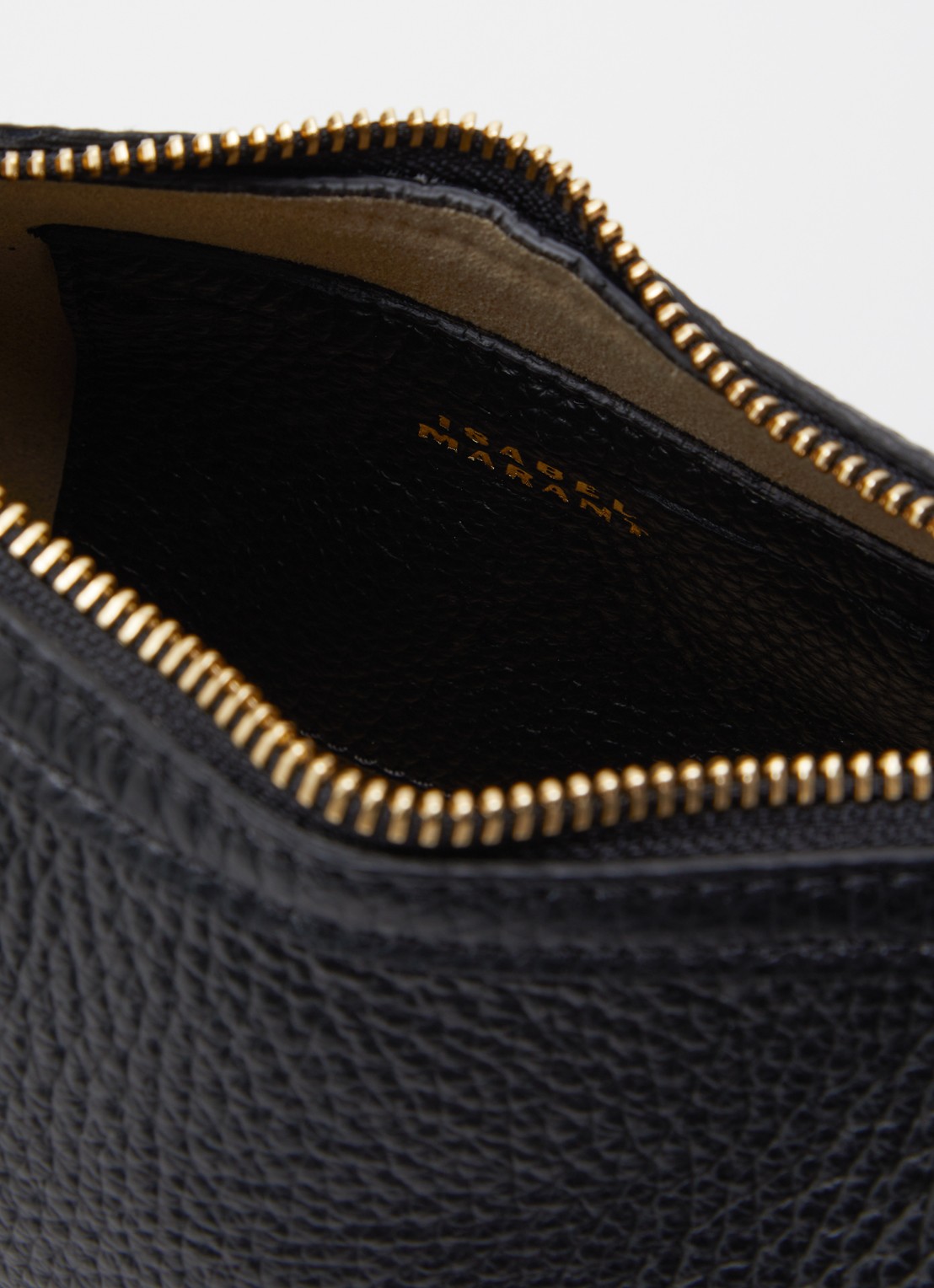 Isabel Marant Oskan Moon schoudertas van leer met studs en verstelbare schouderriem - detail zwart