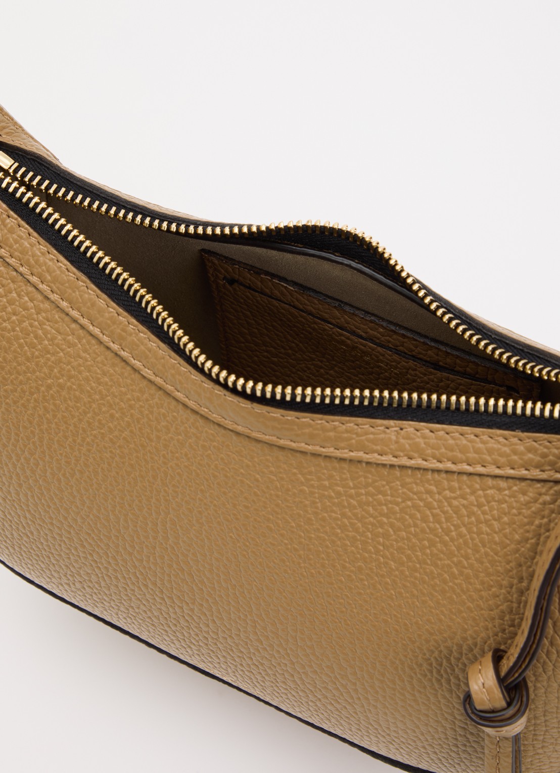 Isabel Marant Oskan Moon schoudertas van leer met studs en verstelbare schouderriem - detail beige