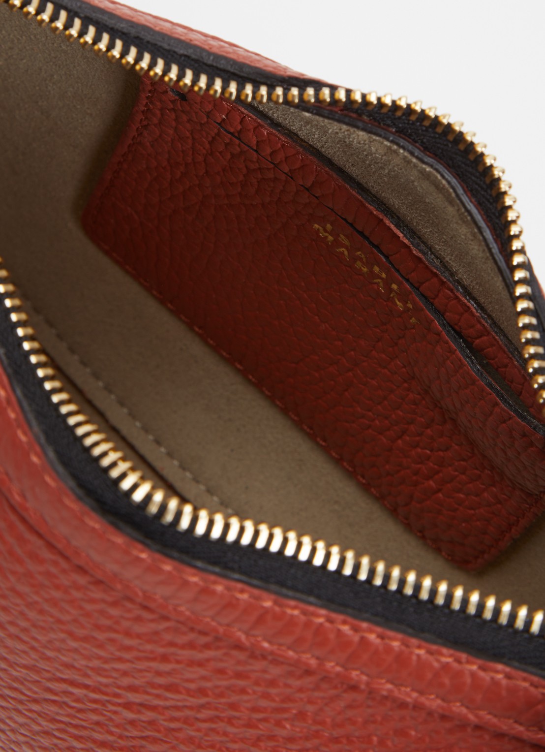Isabel Marant Oskan Moon schoudertas van leer met studs - detail 3 beige