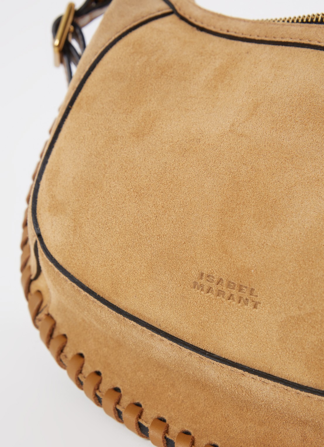 Isabel Marant Oskan Moon schoudertas van suède - detail 4 camel