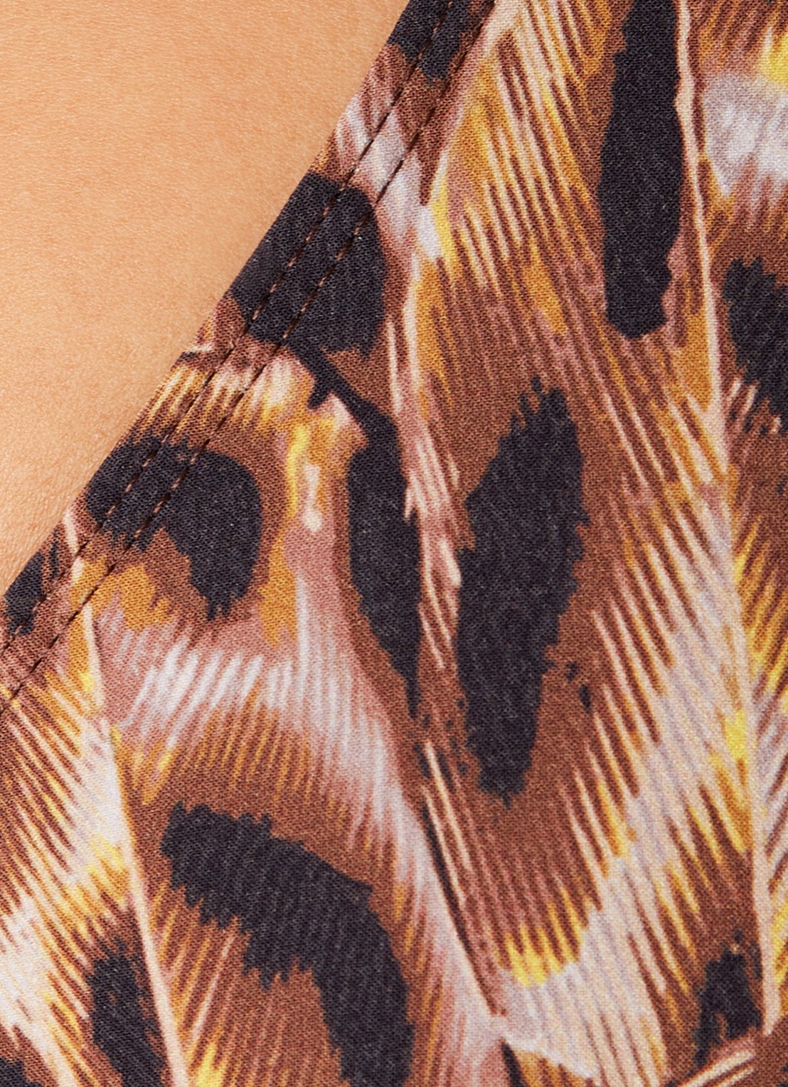 Isabel Marant Petra bikinitop met print - detail 3 okergeel